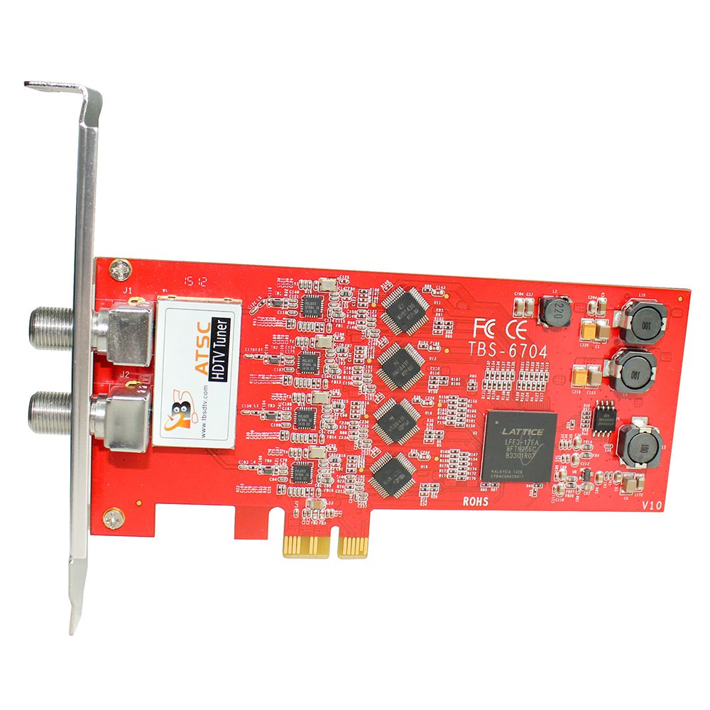 TBS6704 ATSC Clear QAM Quad Tuner PCIe Digital TV Card for Window Linux HTPC IPTV Server