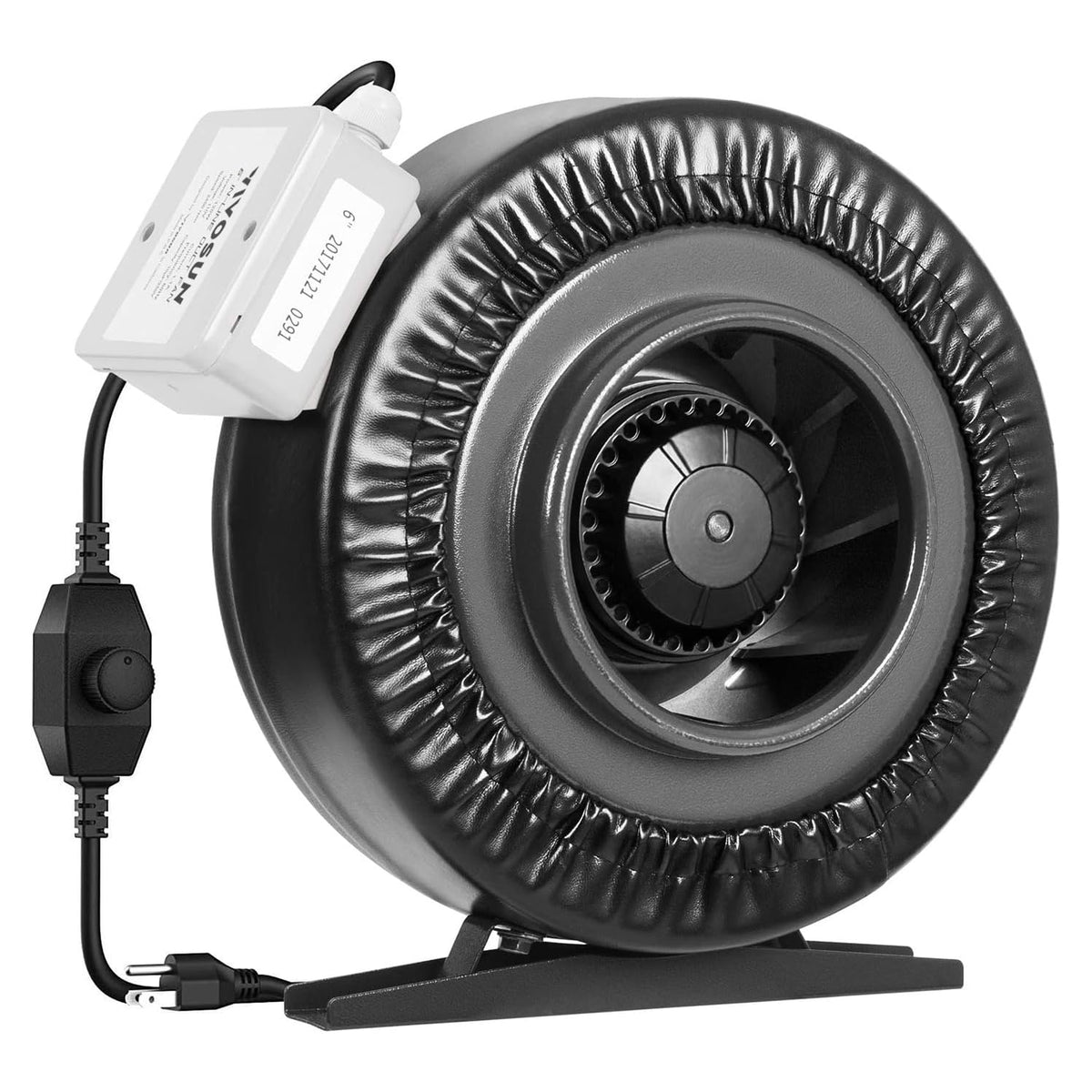 Vivosun Z6 6 Inch Inline Duct Fan, 440 Cfm Ventilation Fan With Variable Speed Controller For Grow Tent, Indoor Garden Ventilati