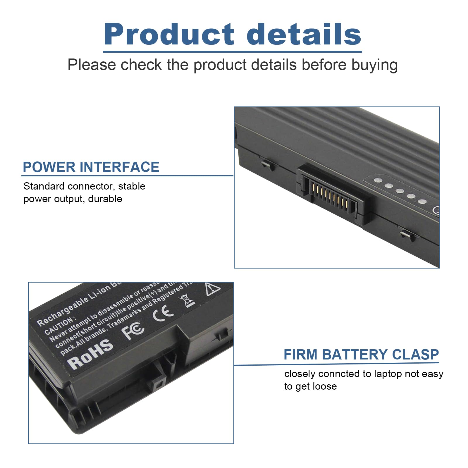 Laptop Battery For Dell Inspiron 1521 1520 1721 Pp22L Pp22X ; Dell Vostro 1500 1700, Fits P/N W280 0Uw280 Nr239 312 0589 451 104