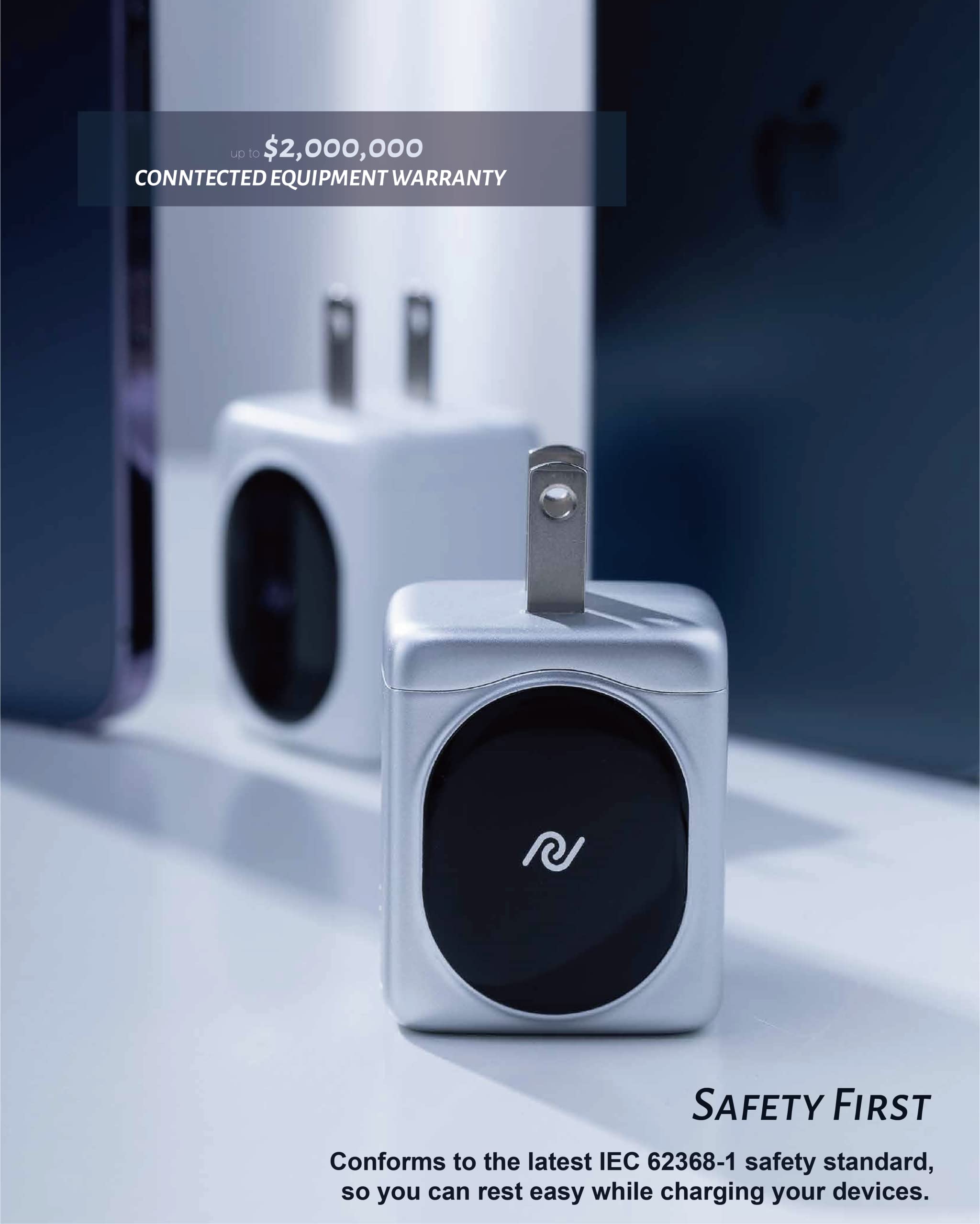 Powerland Usb C Charger 65W, (Gan Charger 65W),Fast Compact Charger For Macbook Pro/Air, Ipad Pro, Google Pixelbook, Thinkpad E4