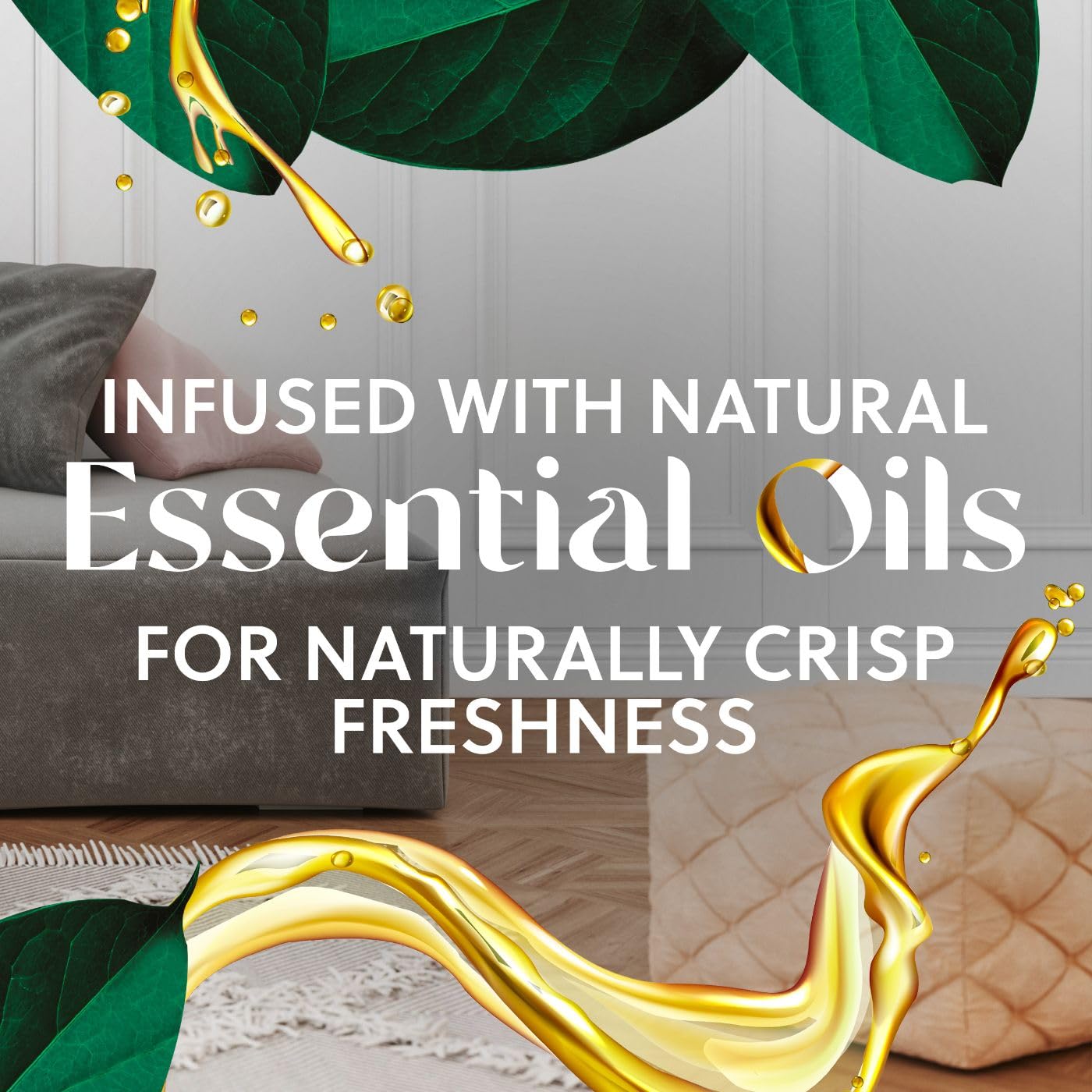 Air Wick Plug In Scented Oil Refill, 5Ct, Calming Sea Spray & Breeze, Air Freshener, Essential Oils