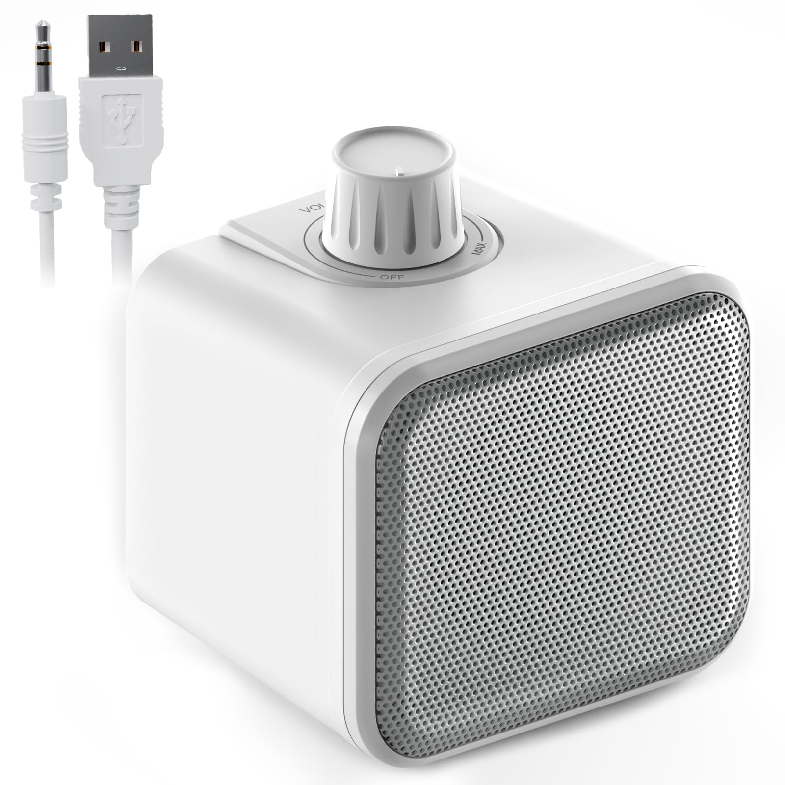 ANSTEN Wired Speakers for TV No Delay, Mini Clear Voice TV Speaker Wired with 5M Long Cord, Personal Speaker with Headphone Jack