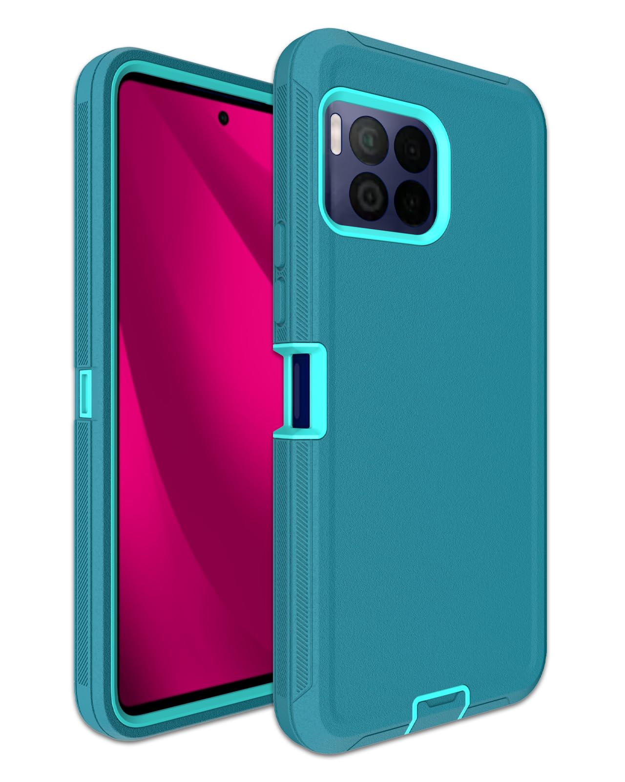 Aliruke for Revvl 7 Pro Case, 3-Layer Heavy Duty Drop Protection, Dustproof Port Cover, Full-Body Shockproof Non-Slip Rubber Pro