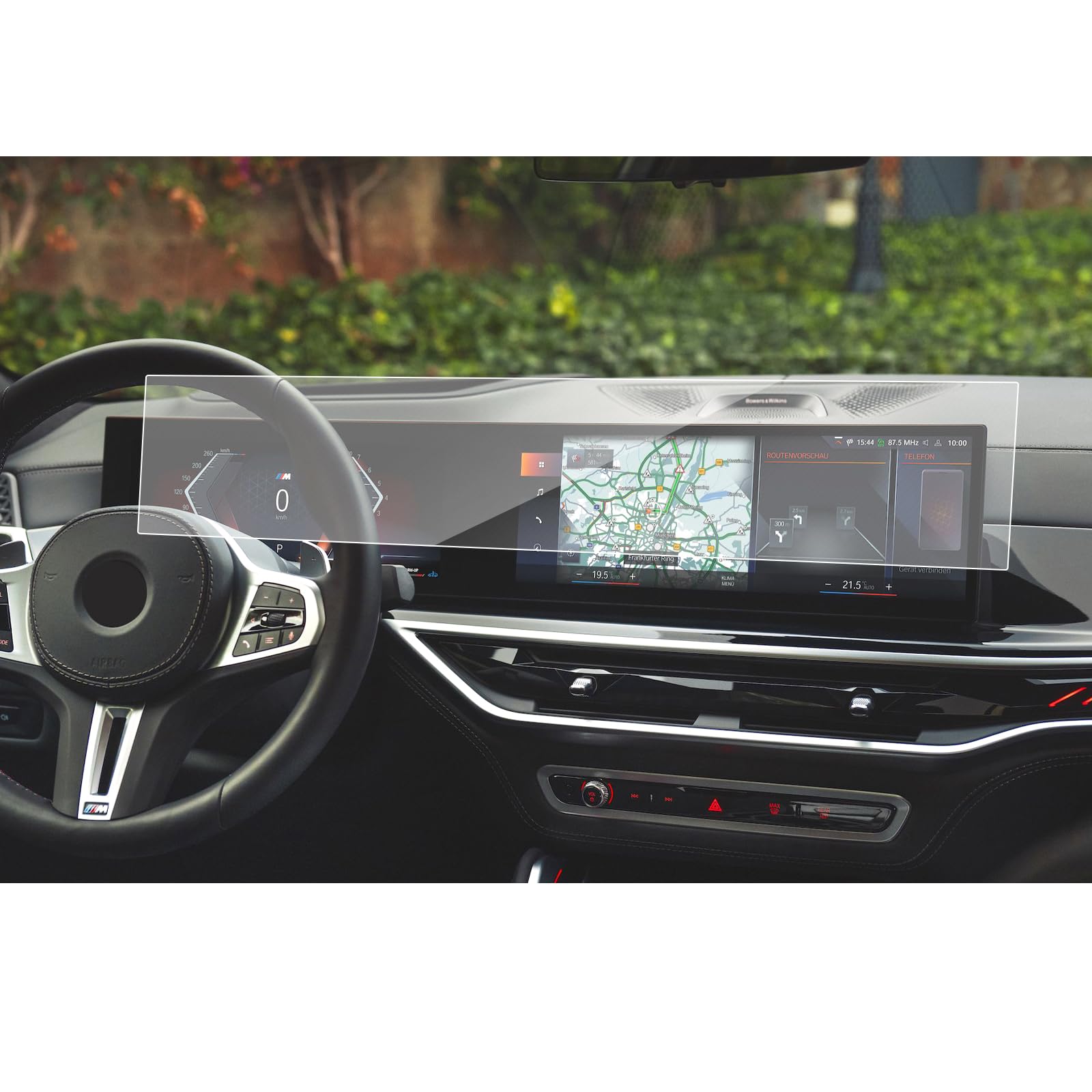 Sxcy Fit For 2024 2025 Bmw X5/X6/X7 Screen Protector [14.9 Inch Navi+12.3Dash] For 2025 Bmw X5/X7 Accessories For Bmw X5/X6/X7 7 Series Accessories 2025(9H Tempered Glass Whole Screen)