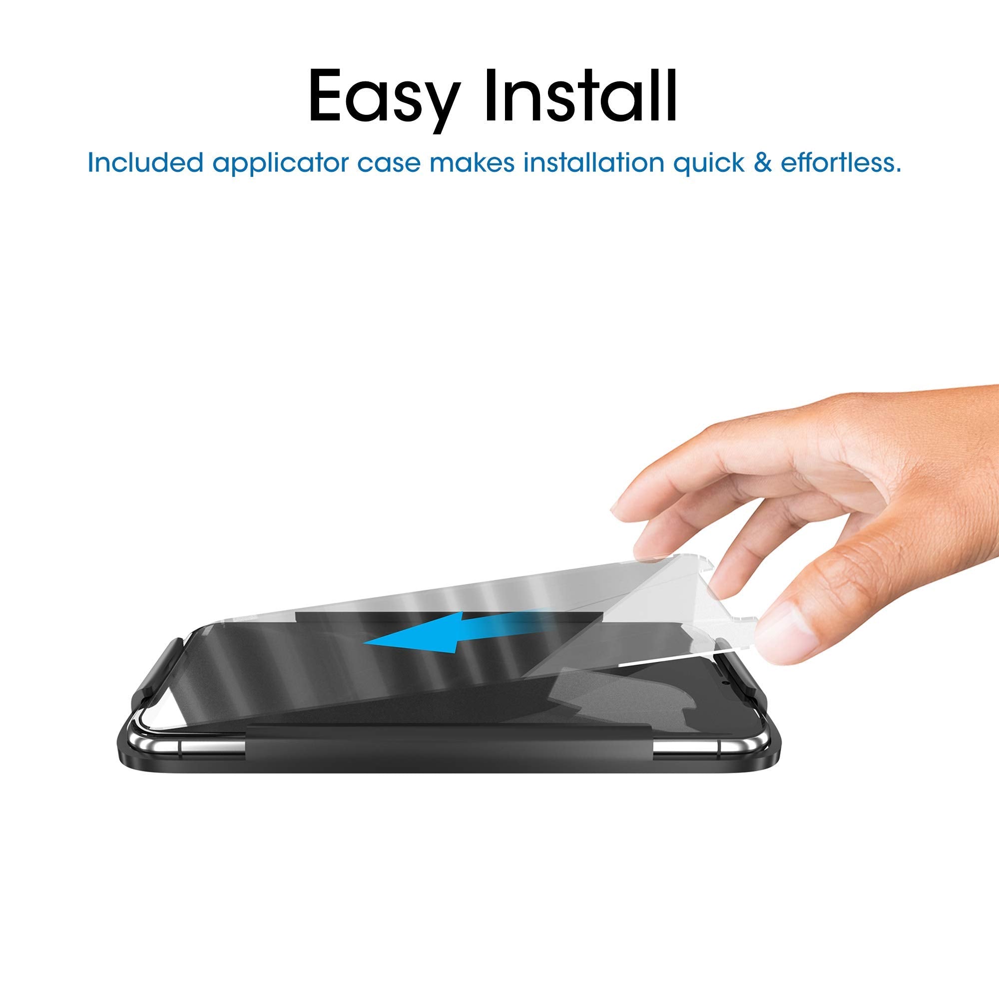 Amfilm (3 Pack) Glass Screen Protector For Iphone 11 Pro Max/Iphone Xs Max (6.5'' Display) With Easy Installation Tray