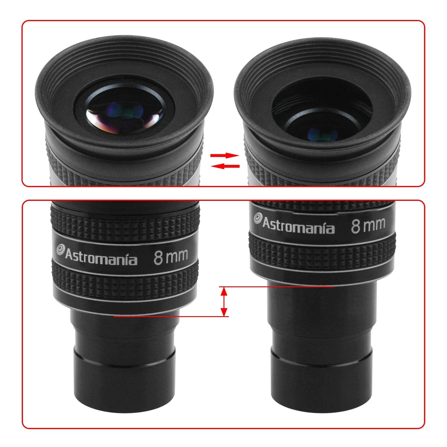 Astromania 1.25'' 8Mm 58 Degree Planetary Eyepiece For Telescope
