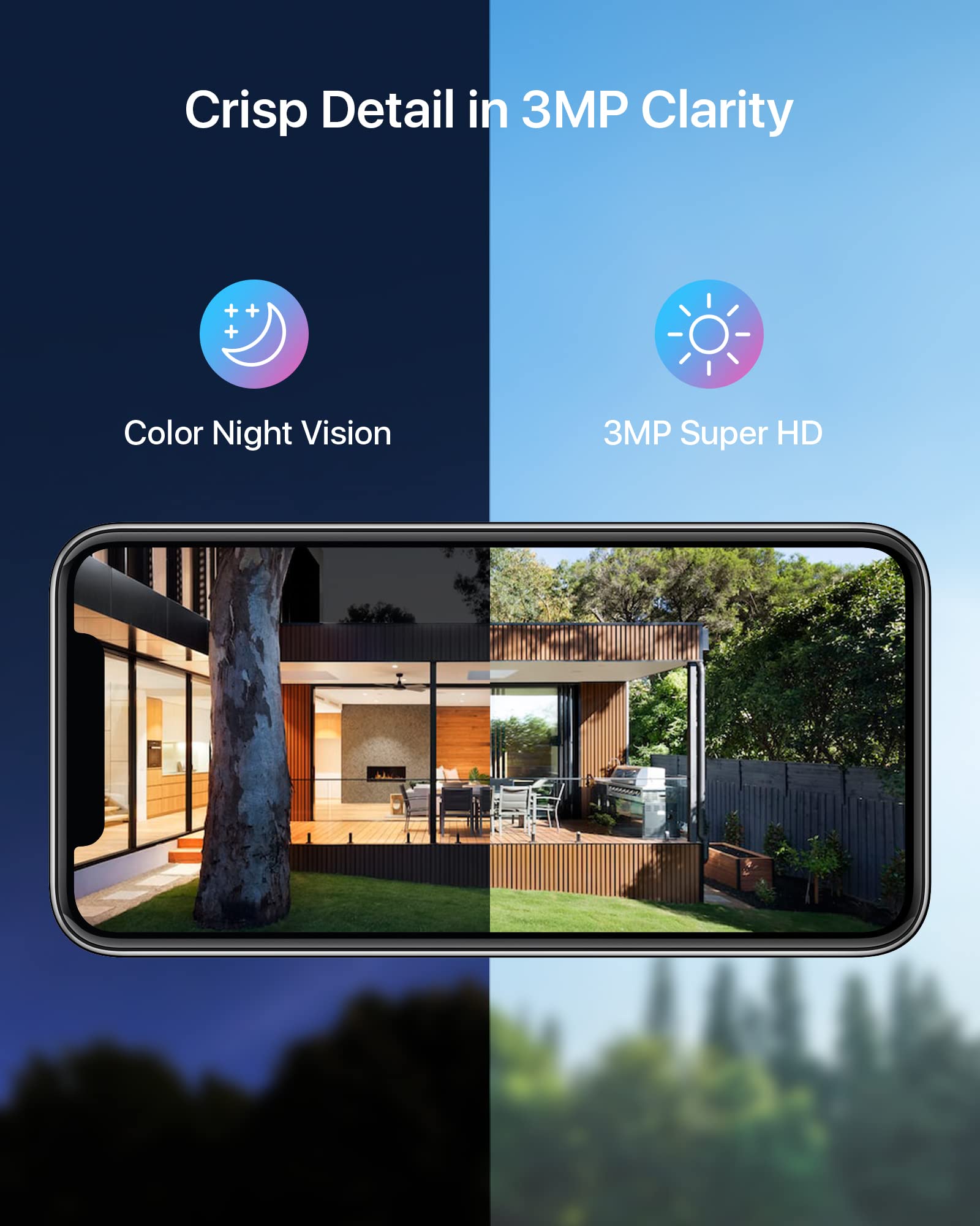 Zosi 2K 8Ch Wireless Security Camera System,4Pcs 3Mp Spotlight Outdoor Indoor Wifi Ip Cameras,2 Way Audio,Color Night Vision,Lig