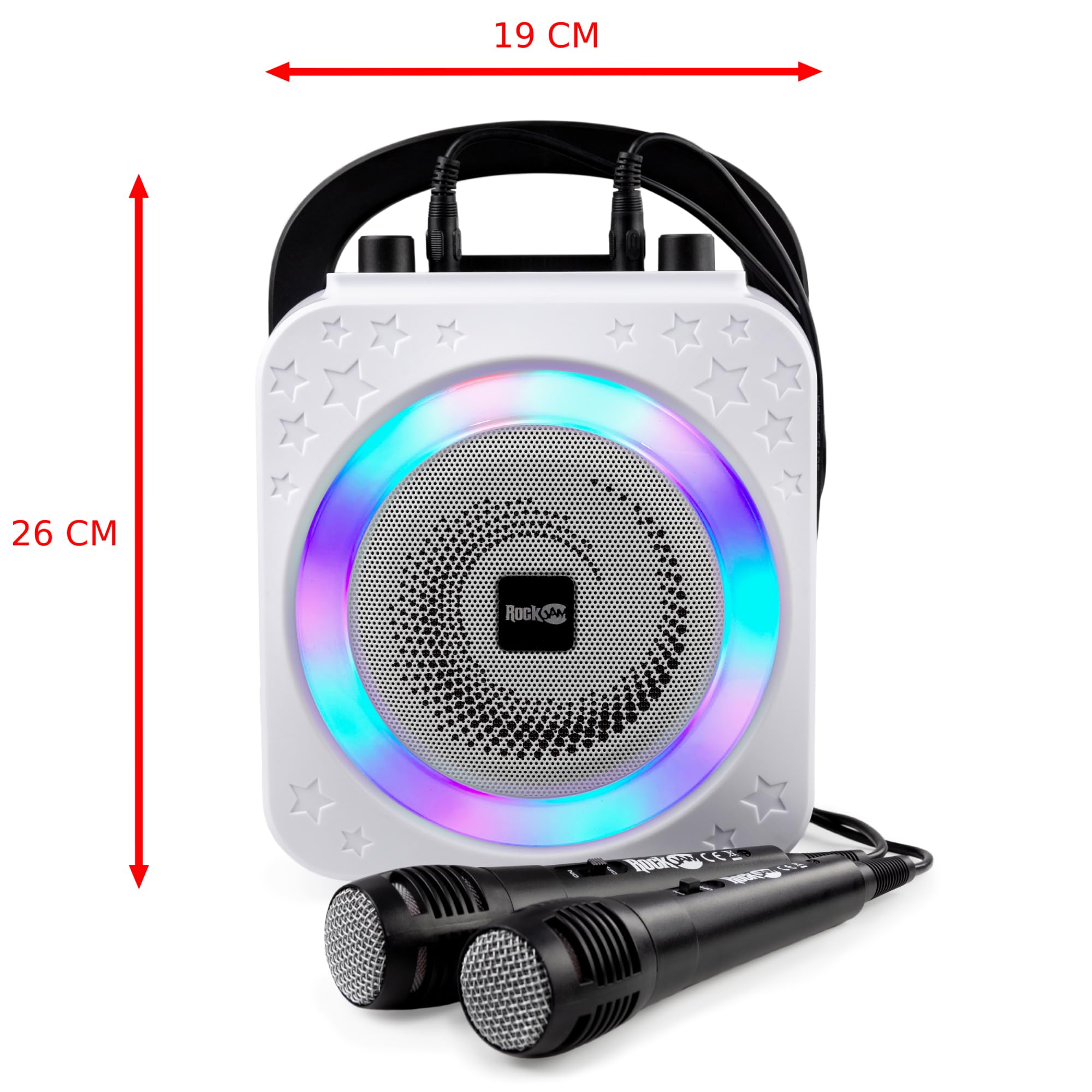 Rockjam Karaoke System Portable, Black (Rjps150Rl Bk)