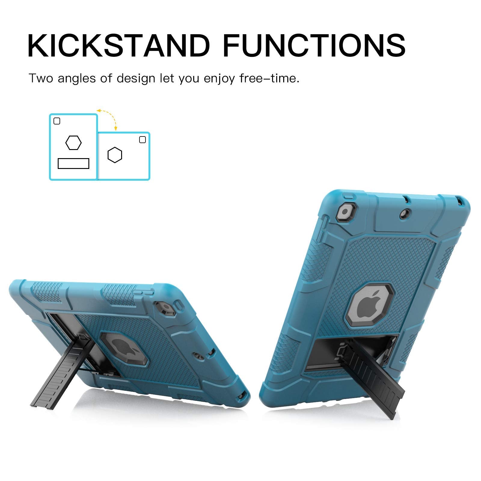 Rantice Ipad 9Th Generation Case, Ipad 8Th Generation Case, Ipad 7Th Generation Case, Hybrid Shockproof Drop Protection Cover Wi