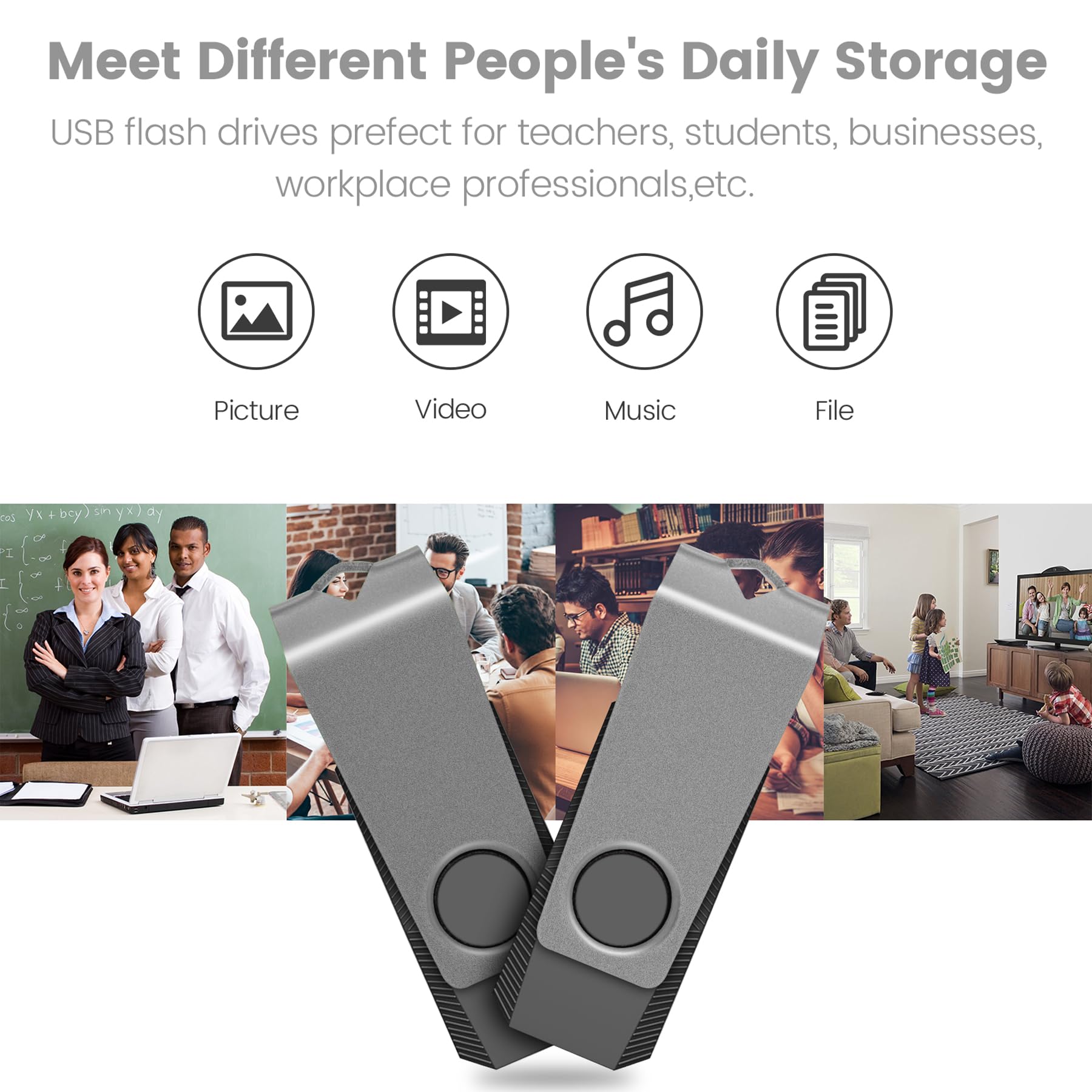 Agecash 512Mb Usb Flash Drive 50 Pack Bulk Usb Thumb Drive Grey Swivel Pen Drive Usb 2.0 Flash Memory Stick 512Mb Zip Drive Usb