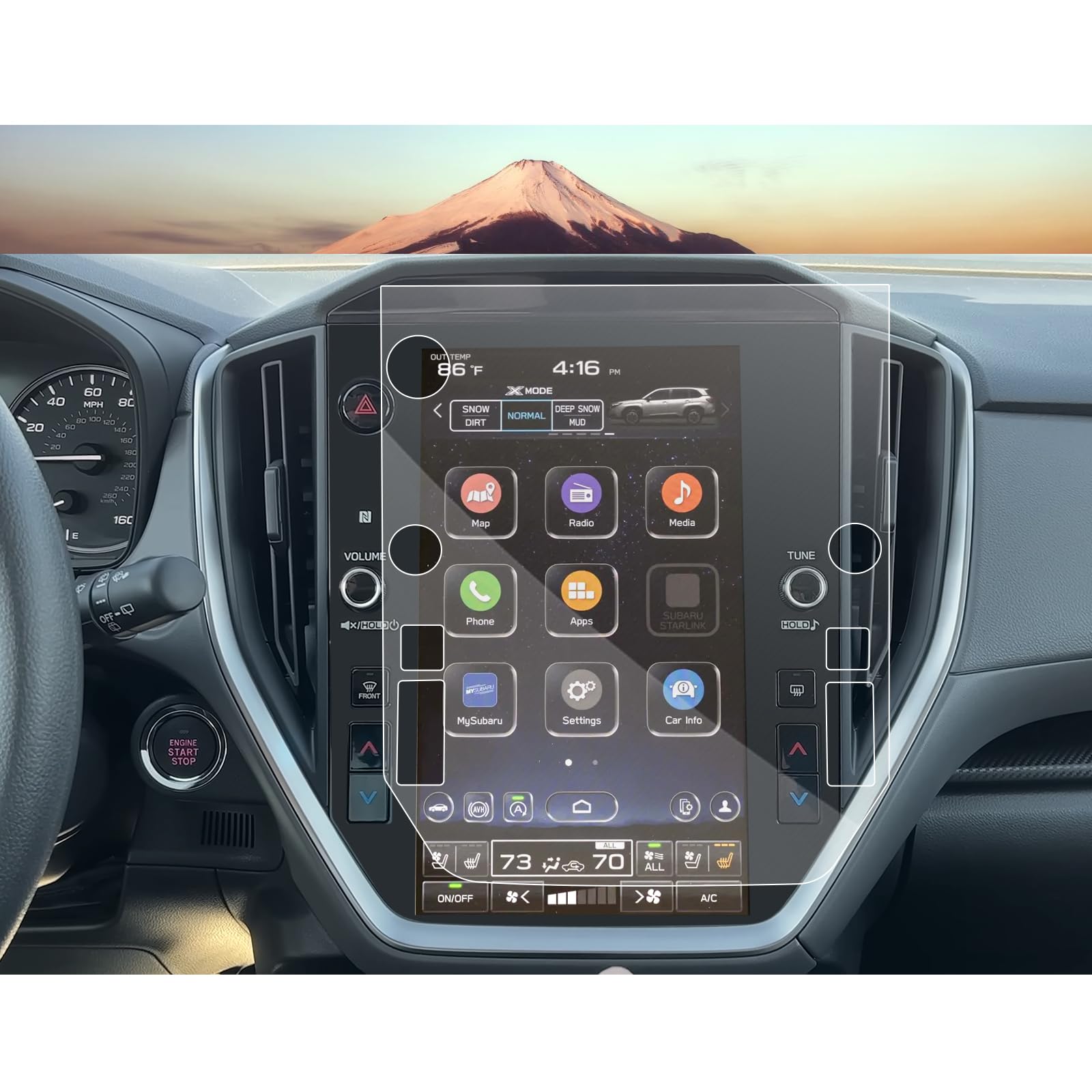 Sxcy For 2025 Subaru Forester Screen Protector 11.6 Inch 2025 Subaru Forester Accessories For 2025 Subaru Forester Premium/Sport/Limited/Touring Navigation Display Radio Screen Protector 11.6 Inch