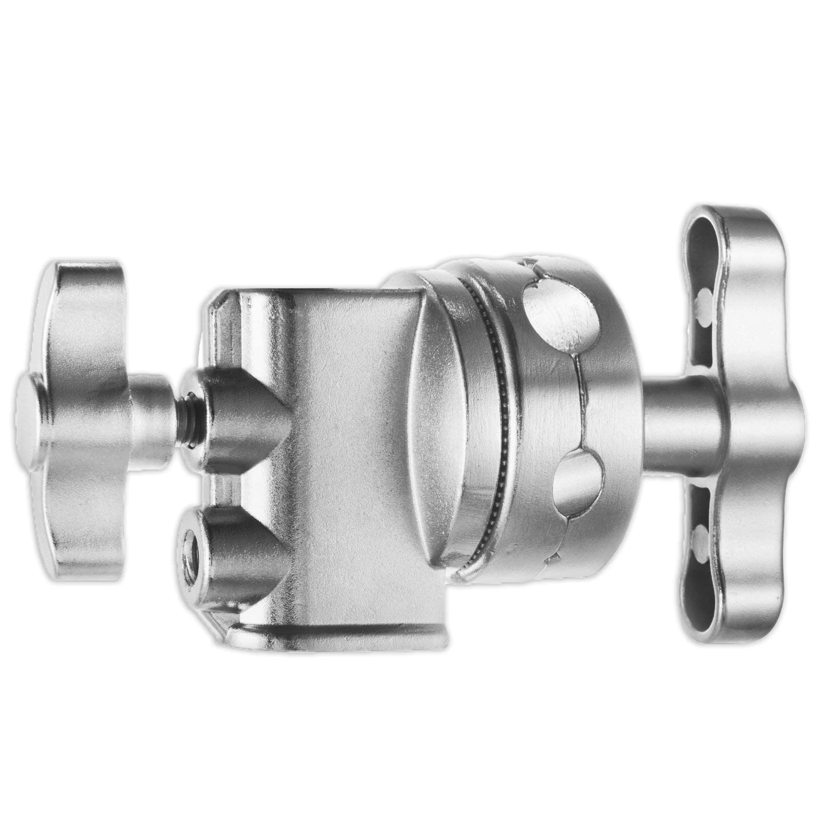 Selens 2.5 Inch Heavy Duty Grip Head, Multi Functional Swivel Head Clamp Holder Bracket Adapter With 4, 8, 11, 16Mm Mount For Li