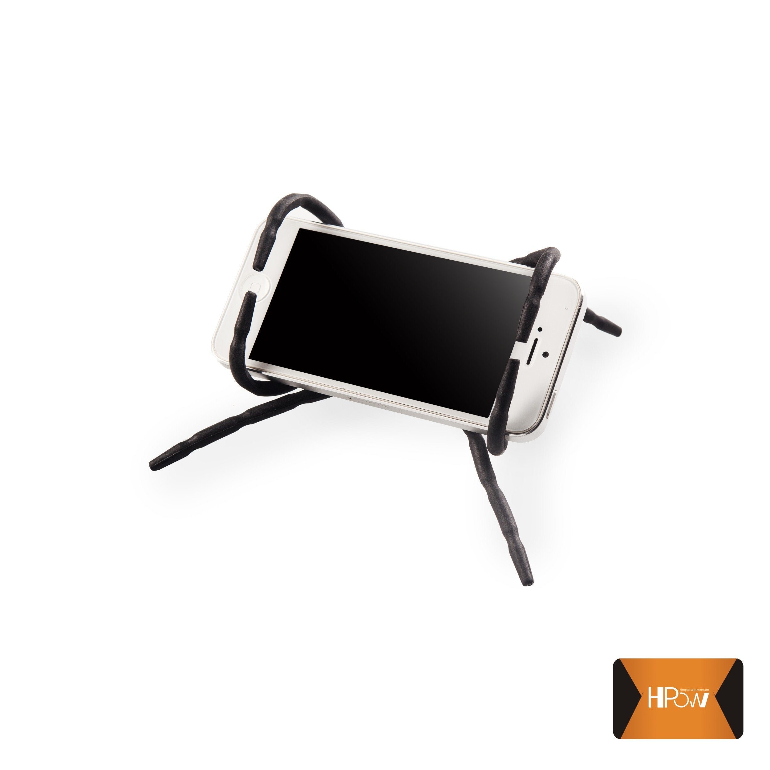 2Pack Phone Holder Universal Multi Function Flexible Grip Holder Phone Car Holder Mount Stand For Smartphone (Black)