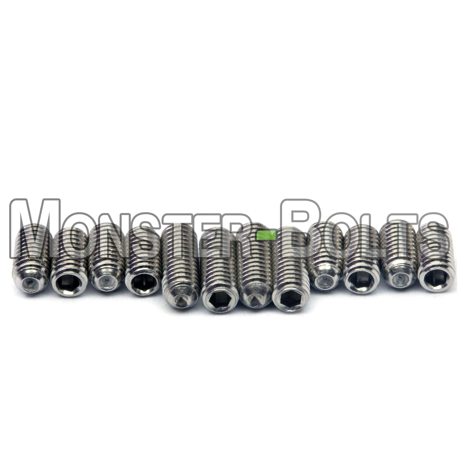 Monsterbolts   M3 X 6Mm & 8Mm Guitar Saddle Bridge Height Adjustment Screws Metric (Mim), Stainless Steel, 12 Pack