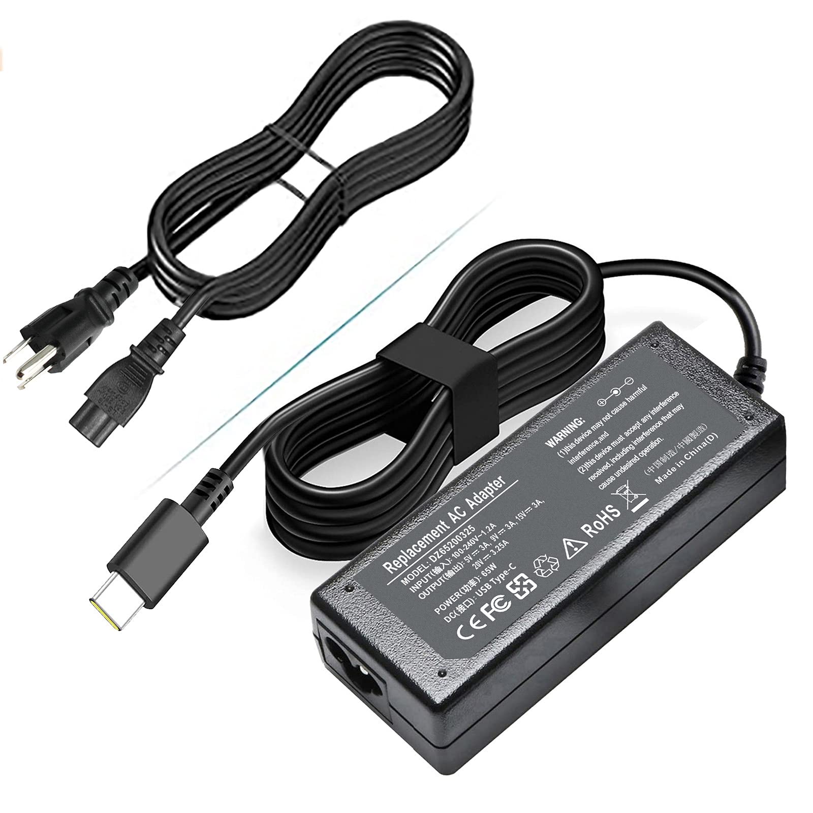 Universal 65W 45W Usb C Laptop Charger For Lenovo Thinkpad/Yoga/Chromebook Adlx65Ydc2A For Hp Elitebook Spectre Chromebook X360,