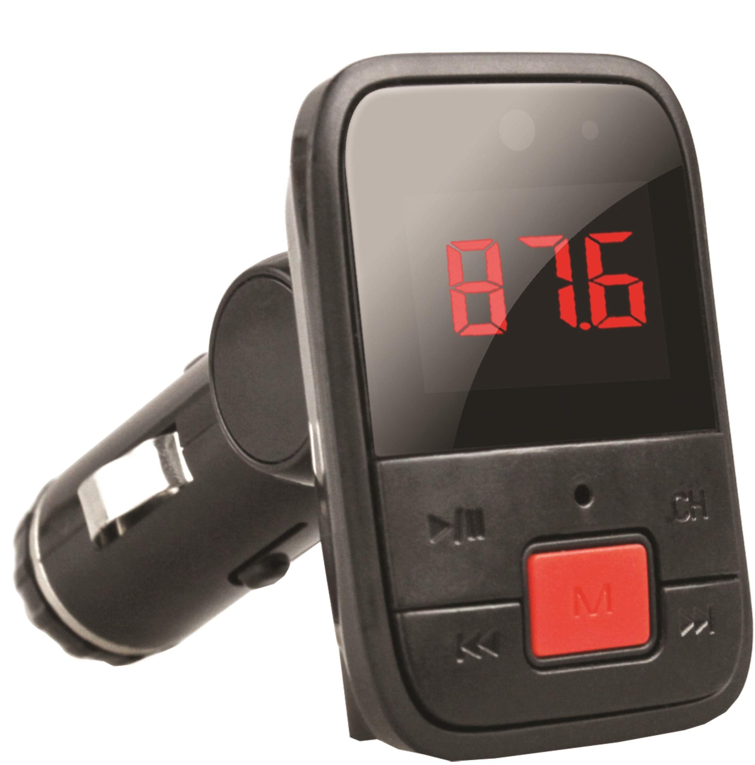 Supersonic IQ-208BT Bluetooth FM Transmitter with Large Red Display