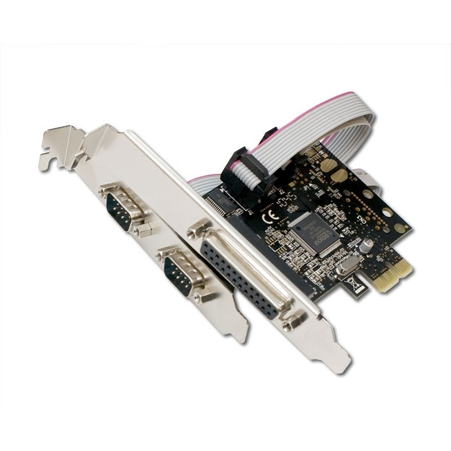 Best Connectivity SDPEX50030 2Port RS232 Serial & 1Port Parallel PCI Express x1 Controller Card