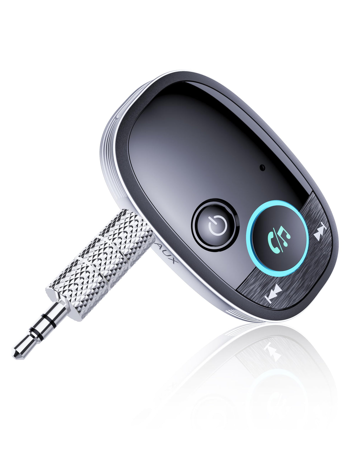 Arsvita Bluetooth Aux Receiver For Car, Portable Audio Adapter With Bluetooth 5.0, Music Streaming For Home Stereo, Wired Headphones, Speakers, Black