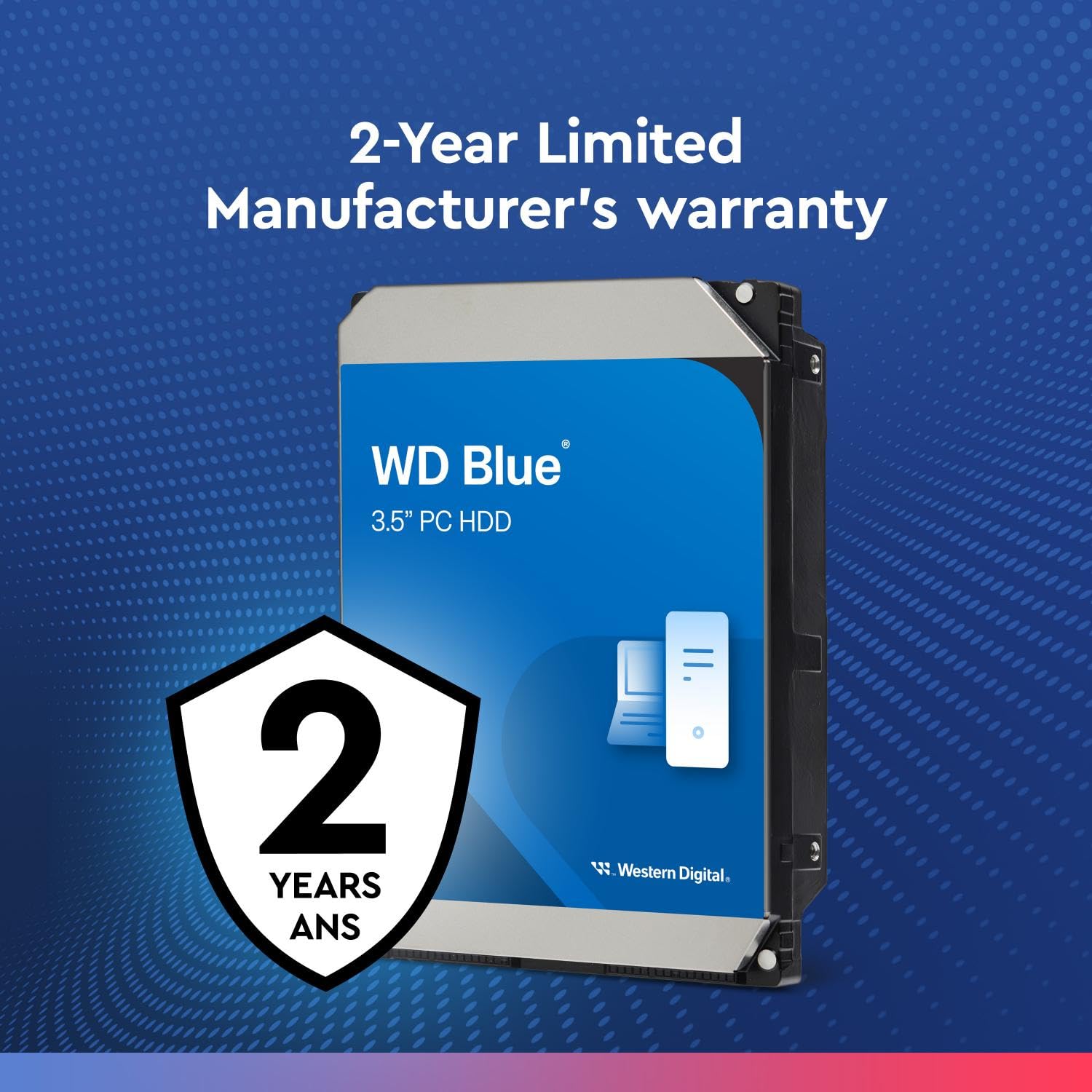 Western Digital 1Tb Wd Blue Pc Internal Hard Drive Hdd - 5400 Rpm, Sata 6 Gb/S, 64 Mb Cache, 3.5 - Wd10Ezrz