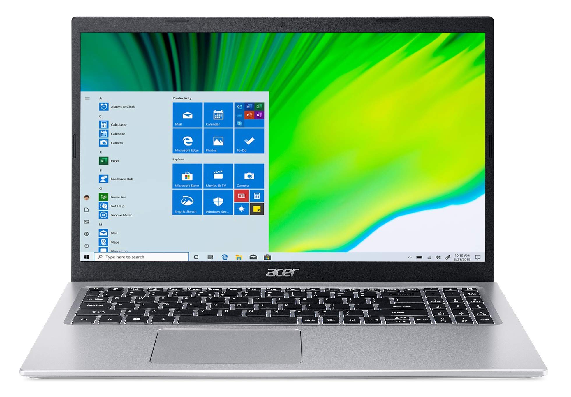 Acer Aspire 5 A515-56-363A, 15.6 Full HD IPS Display, 11th Gen Intel Core i3-1115G4 Processor, 4GB DDR4, 128GB NVMe SSD, WiFi 6,