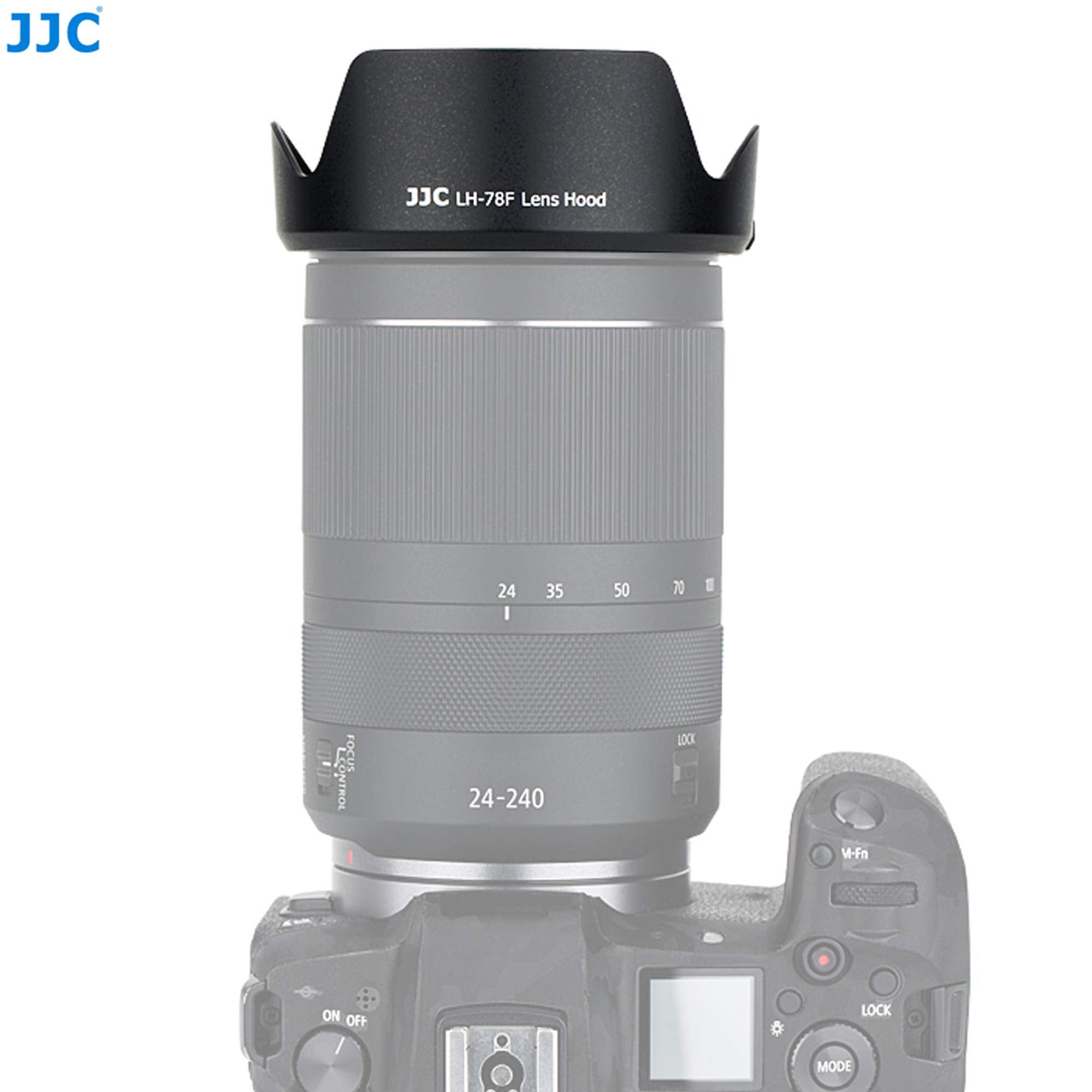 Jjc Lh 78F Dedicated Petal Tulip Bayonet Lens Hood For Canon Canon Rf 24 240Mm F/4 6.3 Is Usm Lense, Canon Rf 24 240 Hood Shade,