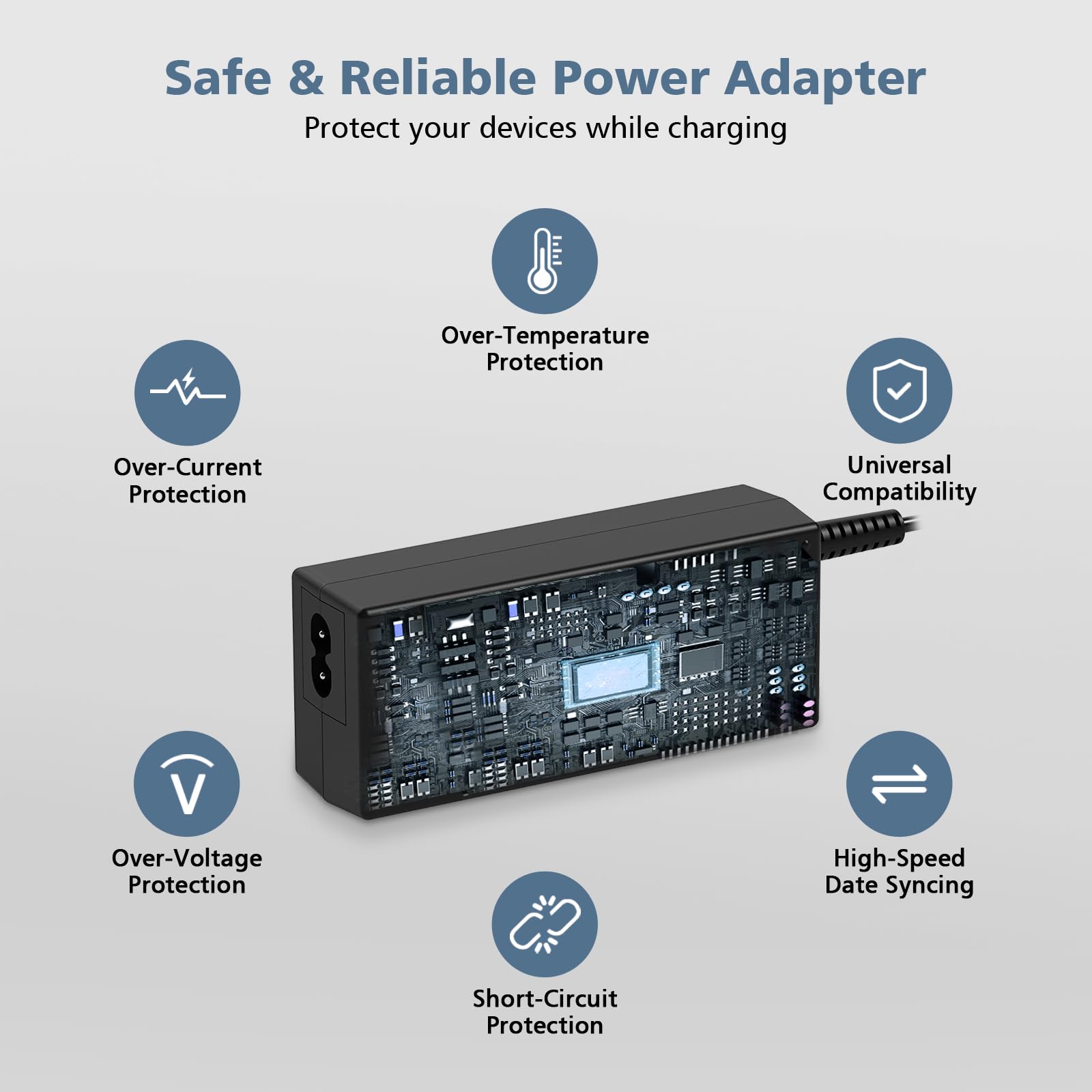 Charger For Hp Laptop Computer 45W Smart Blue Tip Power Adapter