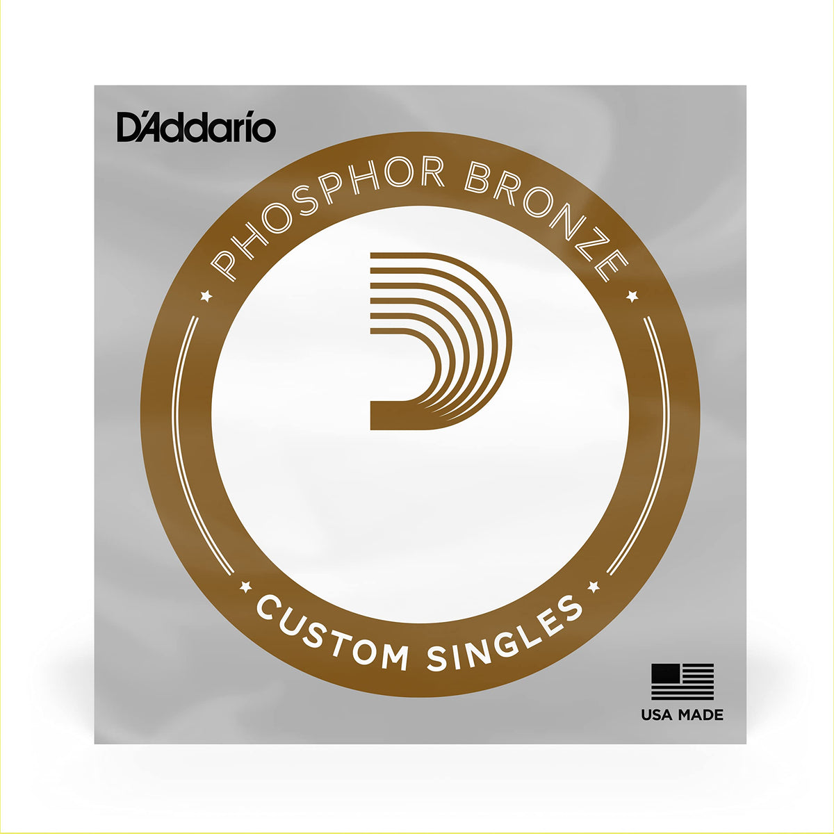 D'Addario Pb060 Phosphor Bronze Wound Acoustic Guitar Single String.060