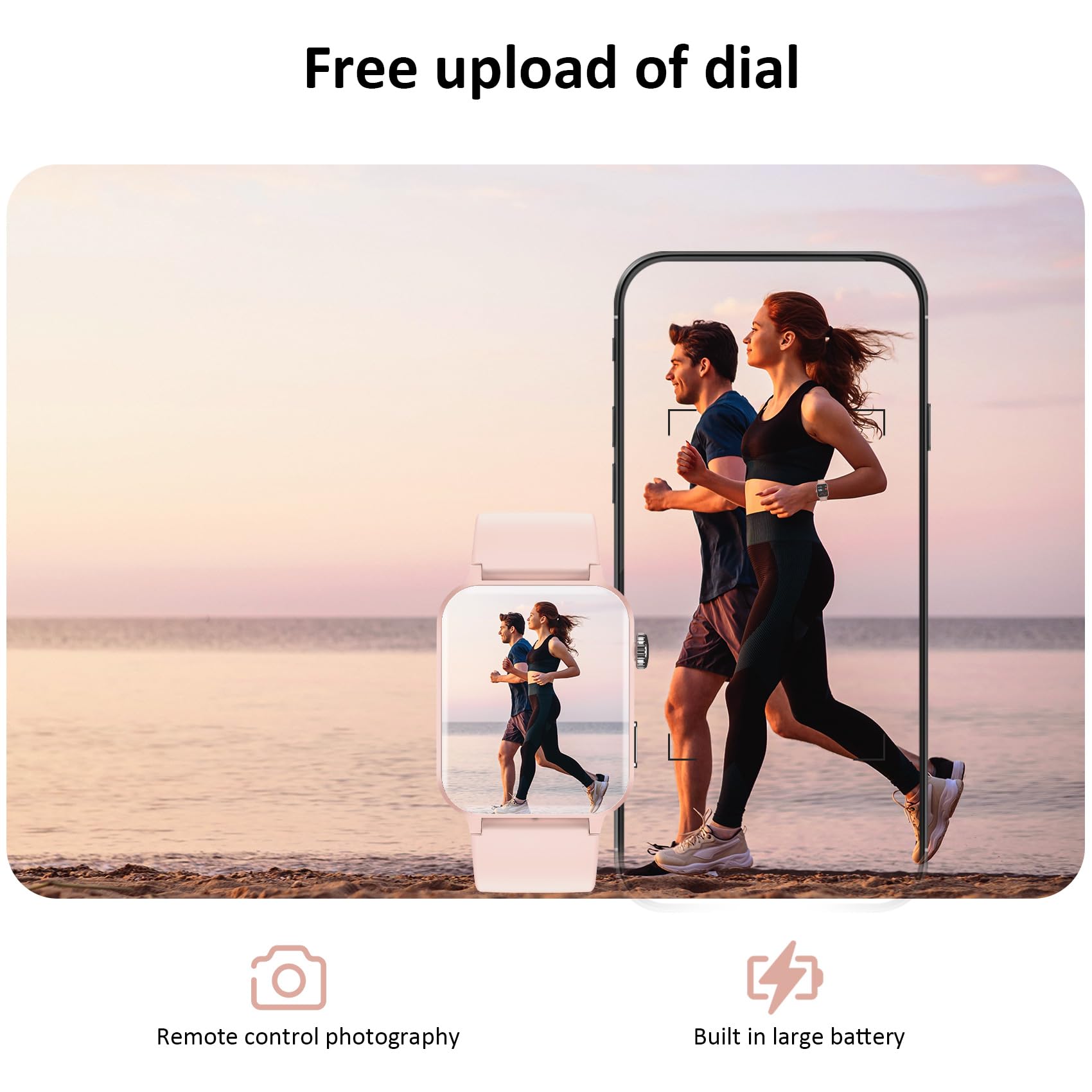 Blackview Smart Watches For Women(Make And Answer Calls),1.85''Hd Screen Fitness Tracker Watch,100+ Sport Modes,Spo2/Heart Rate/