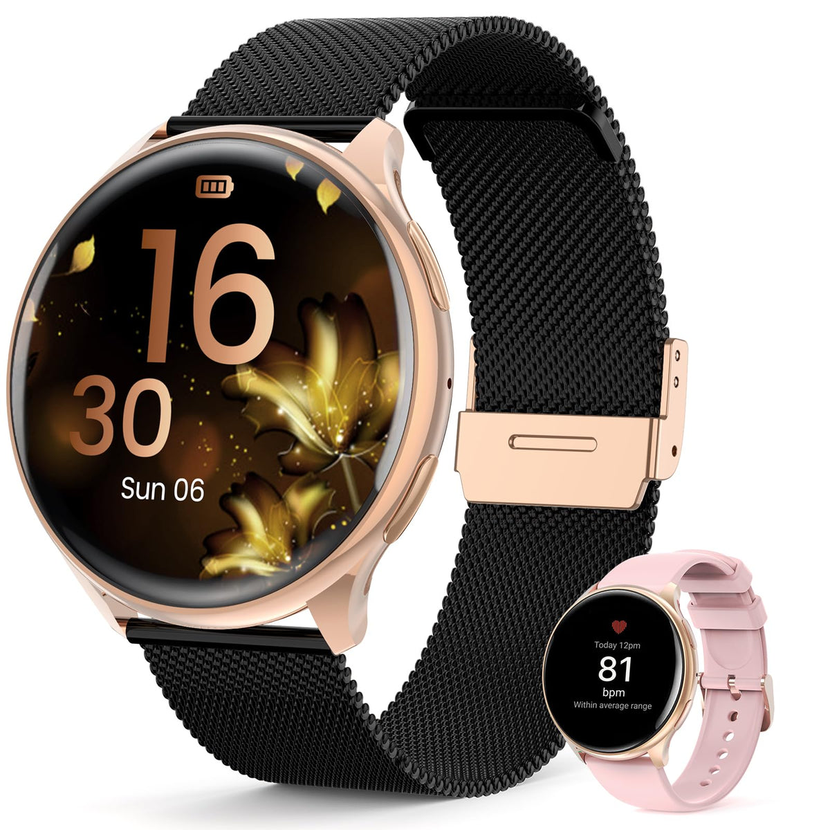 Loekneue 2024 Smart Watch For Women'S With Phone Function 1.39 Inch Hd Touchscreen Watch With /Spo2/Menstrual Cycle/Sleep Monito