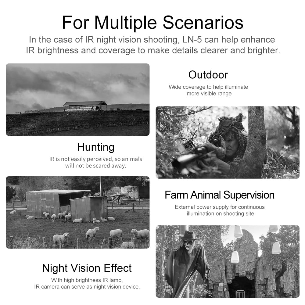 Mini Ir Night Vision Light Infrared Photography Light For Night Vision Video Camera For Night Vlog Video Recording