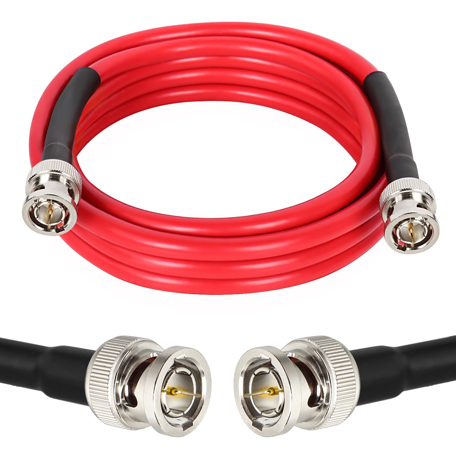 10Ft Sdi Cable Bnc Cable Xrds Rf Hd Sdi Cable Bnc Digital Video Cable 75 Ohm Rg59 Bnc Male Cable For 4K 1080P 3G/6G Hd Sdi Camer