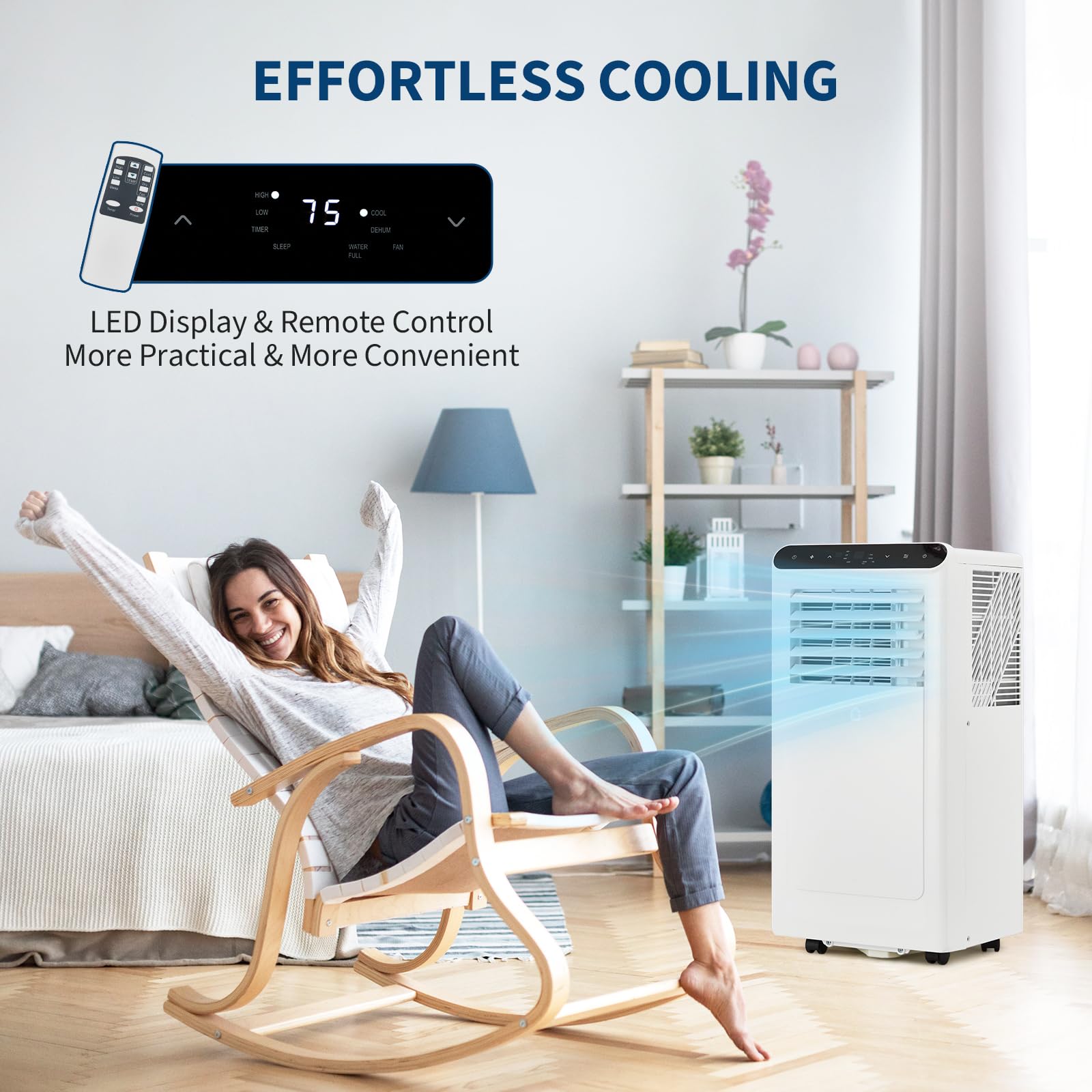 2025 New Model Portable Air Conditioner, 8000 Btu Air Conditioner Cool Up To 350 Sq.Ft, 3-In-1 Ac Unit, Dehumidifier, Fan, Windo
