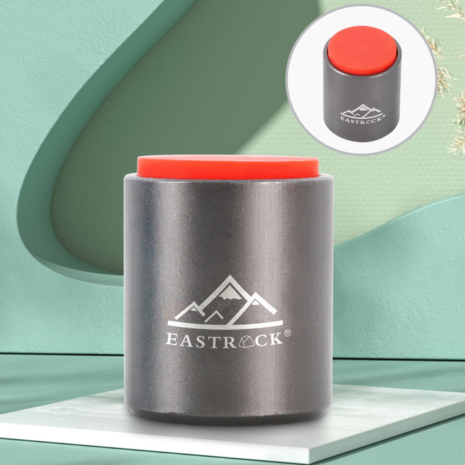 Eastrock Mini Practice Drum Pad Without Stand, 2.16 Inches Silent Drum Pad, Silicone Dumb Drum For Beginners (Gray)