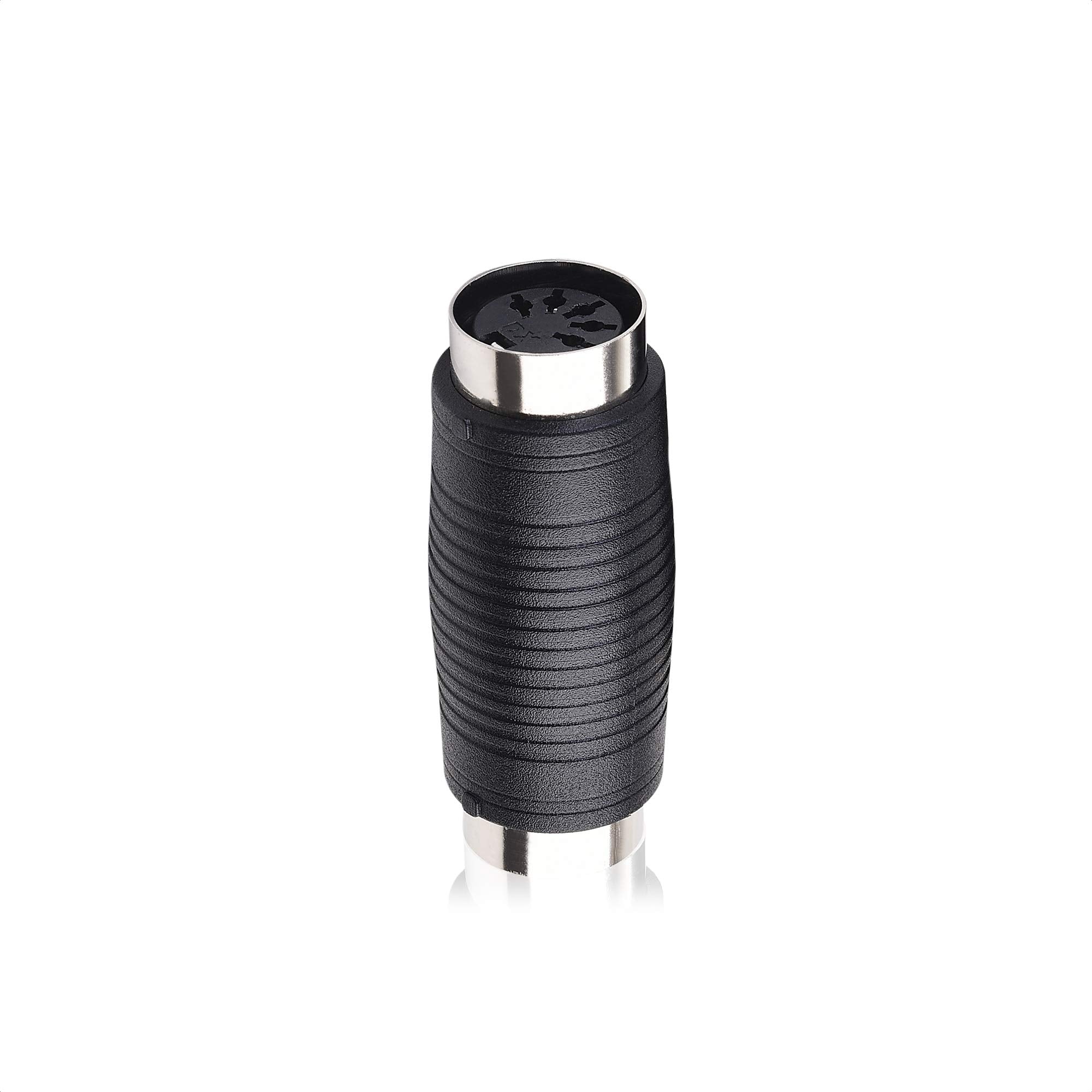 Cable Matters 2-Pack 5 Pin DIN MIDI Coupler Gender Changer Adapter, Black, Model 500055-BLKx2, Copper Material