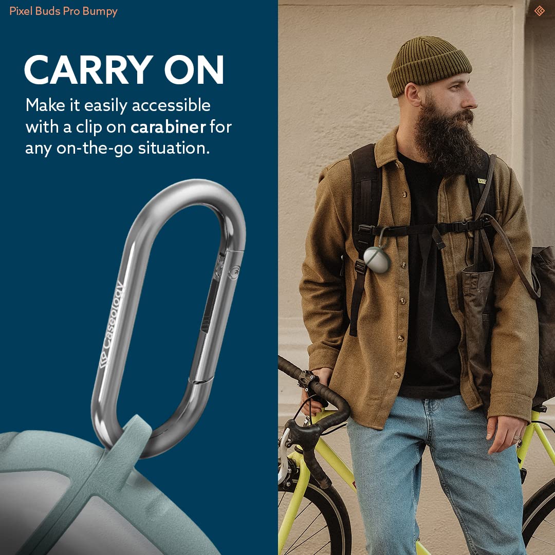 Caseology Bumpy Compatible With Google Pixel Buds Pro Case (2022)   Sage Green