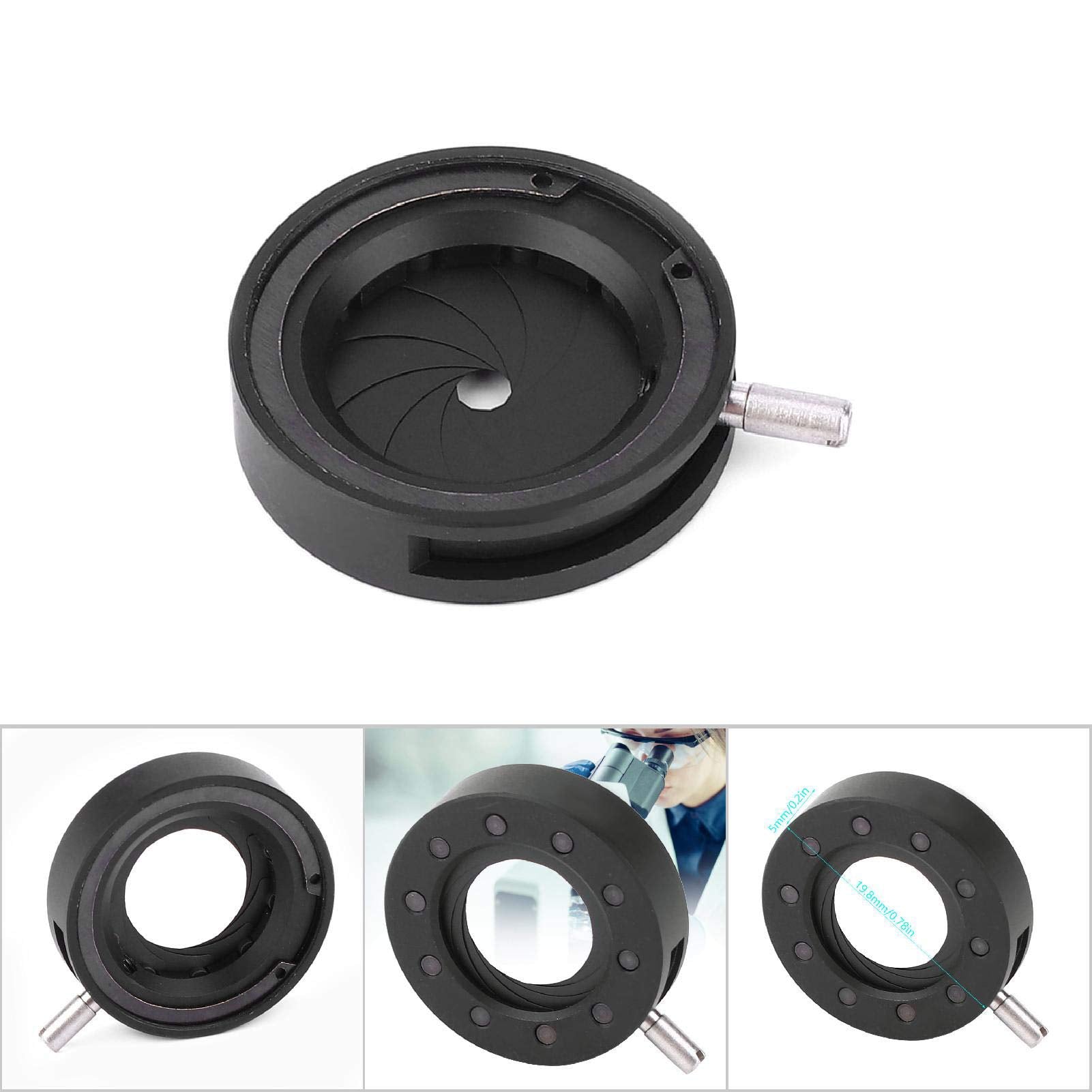 Microscope Adjustable Aperture, Sk6 Sk8 Sk12 Sk23 Sk25 Microscope Adapter, Optical Diaphragm For Microscope(Sk12)