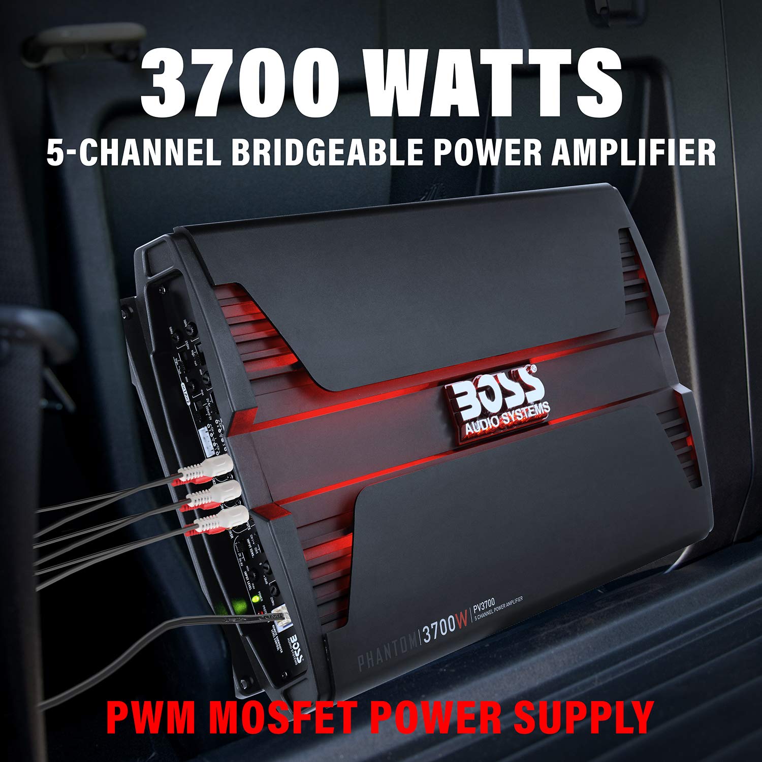 Boss Audio Systems Pf1800 4 Channel Car Amplifier   1800 Watts, Full Range, Class A B, 2 4 Ohm Stable, Mosfet Power Supply, Brid