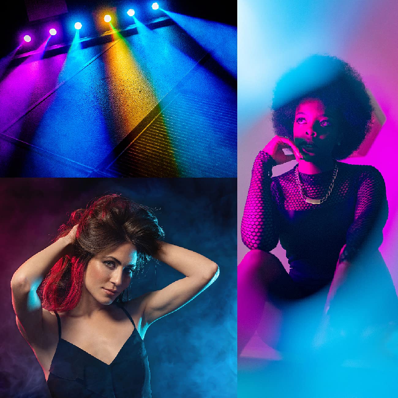 Bokingone 16 Pcs Color Correction Gel Filter For Lighting   Transparent Colored Overlays Lighting Gel Plastic Sheets For Photogr