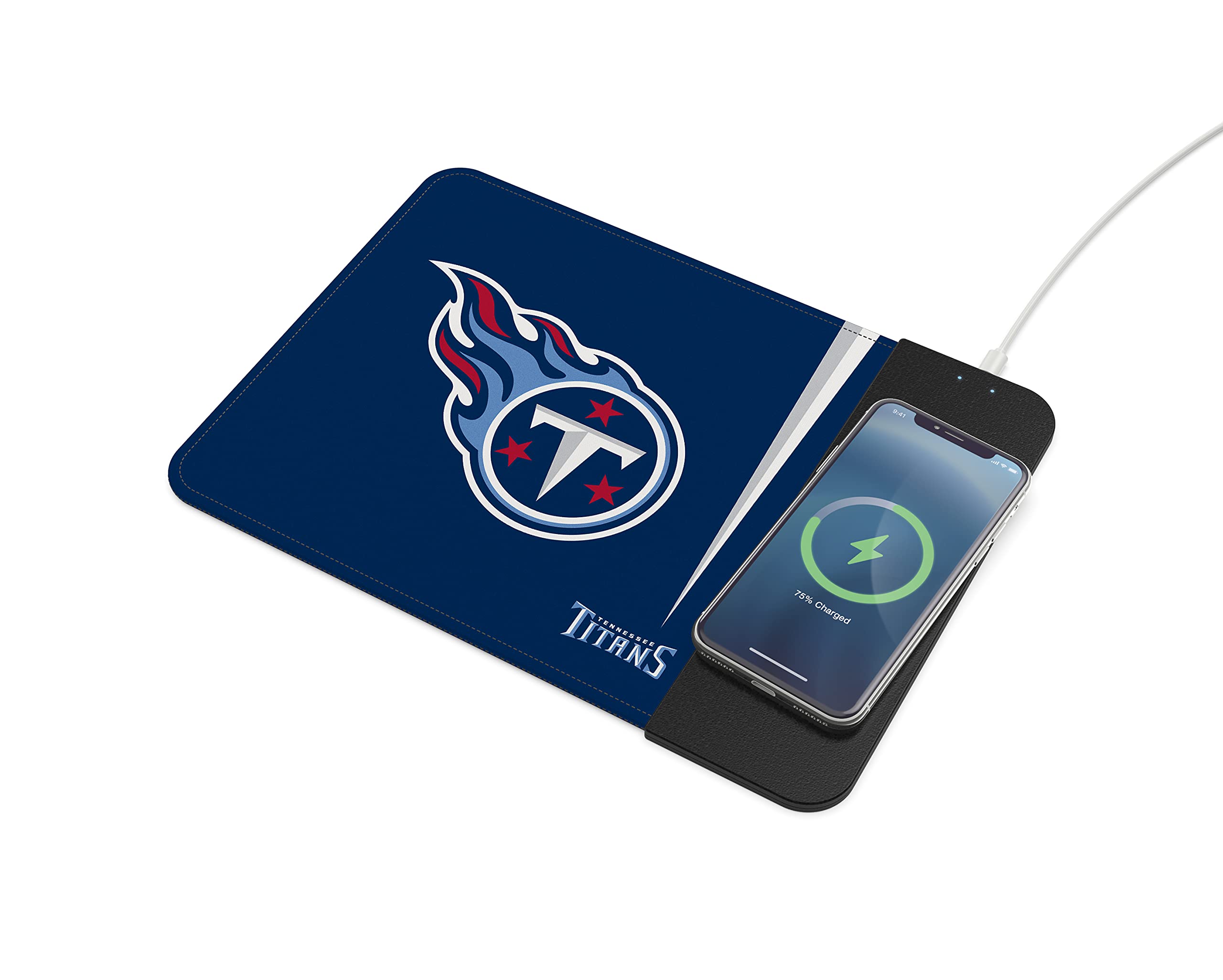 Soar Nfl Wireless Charging Mouse Pad, Tennessee Titans