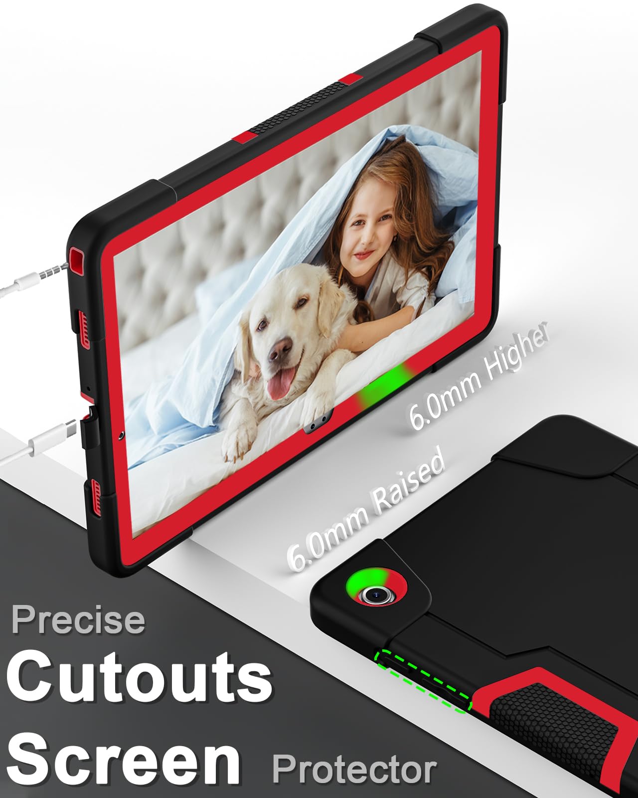 Wesorol For Samsung Galaxy Tab A9+/ A9 Plus Case 11 Inch 2024,Samsung Tablet A9 Plus Case Built In Screen Protector/Kickstand/,S