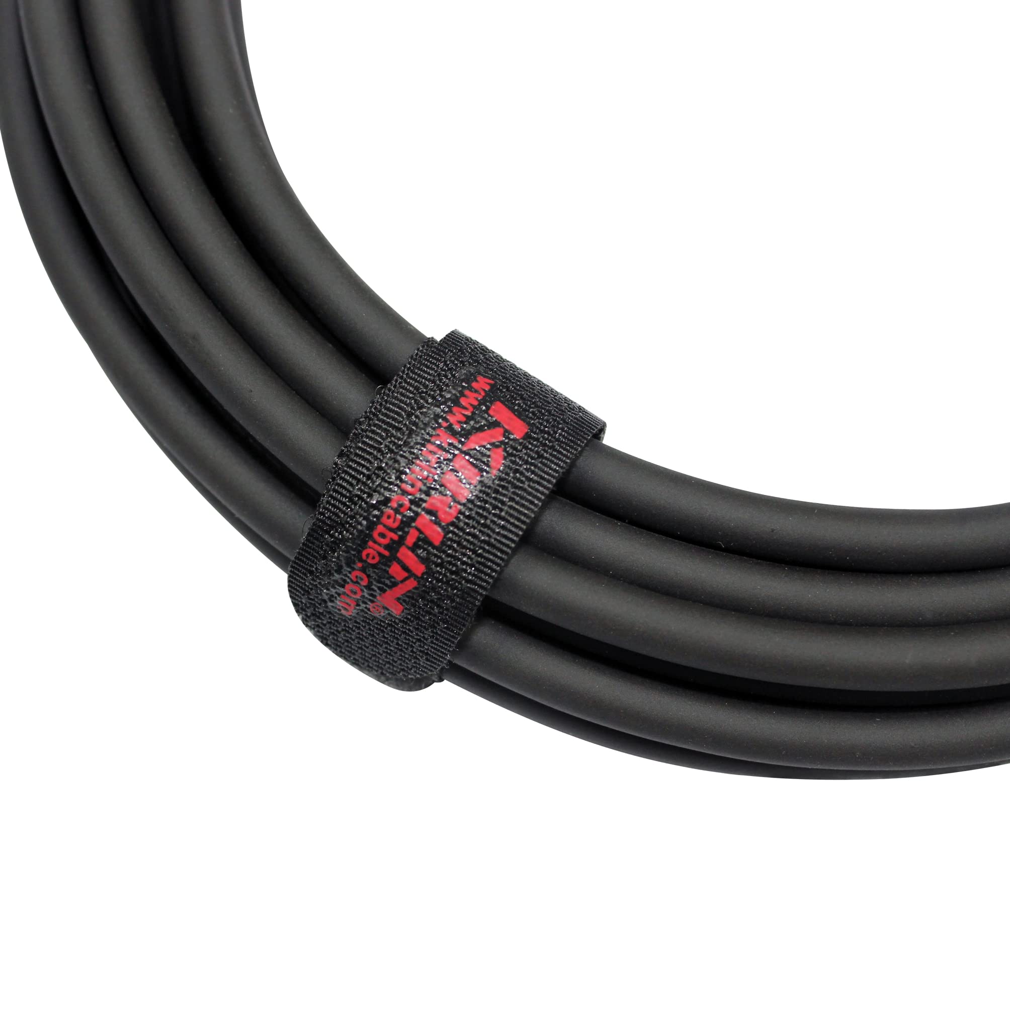 Kirlin Cable Ip 202Pr 10/Bk   10 Feet   Straight To Right Angle 1/4 Inch Plug Instrument Cable Black Pvc Jacket