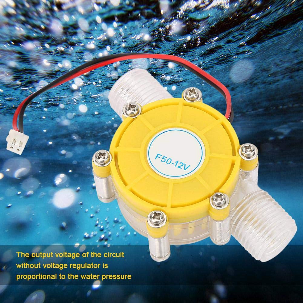 F50 Regulated Dc Micro Hydroelectric Generator Micro Hydro Dc Water Flow Pump Turbine Hydroelectric Power Energy Generator(12V)