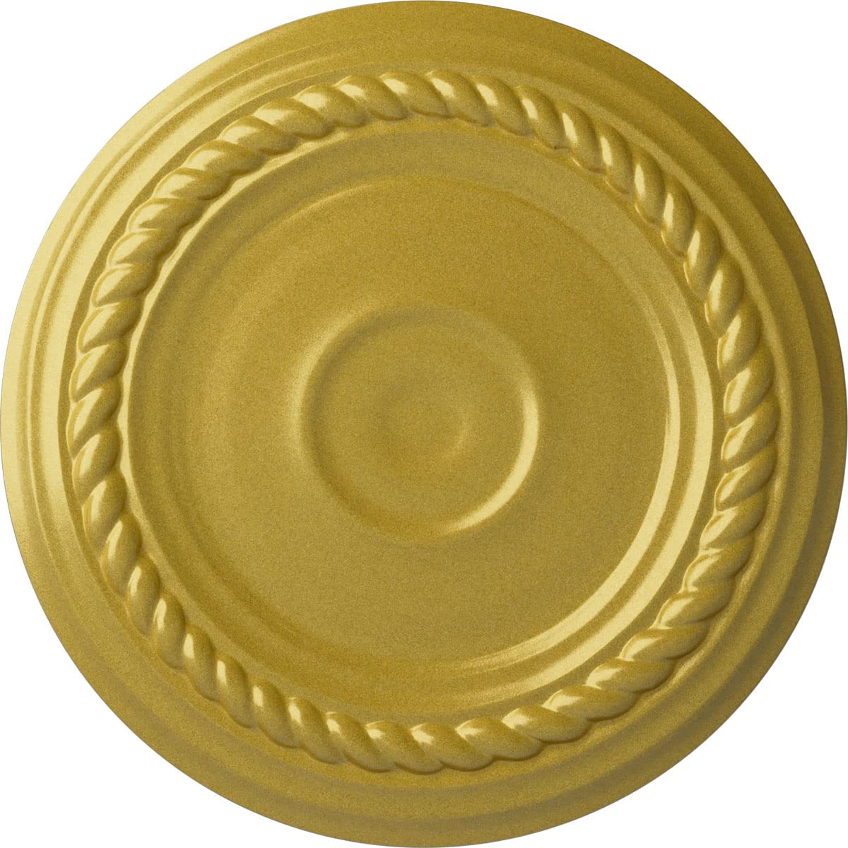 Ekena Millwork CM07ALRGS 7-7/8 x 3/4 Small Alexandria Ceiling Medallion, Rich Gold