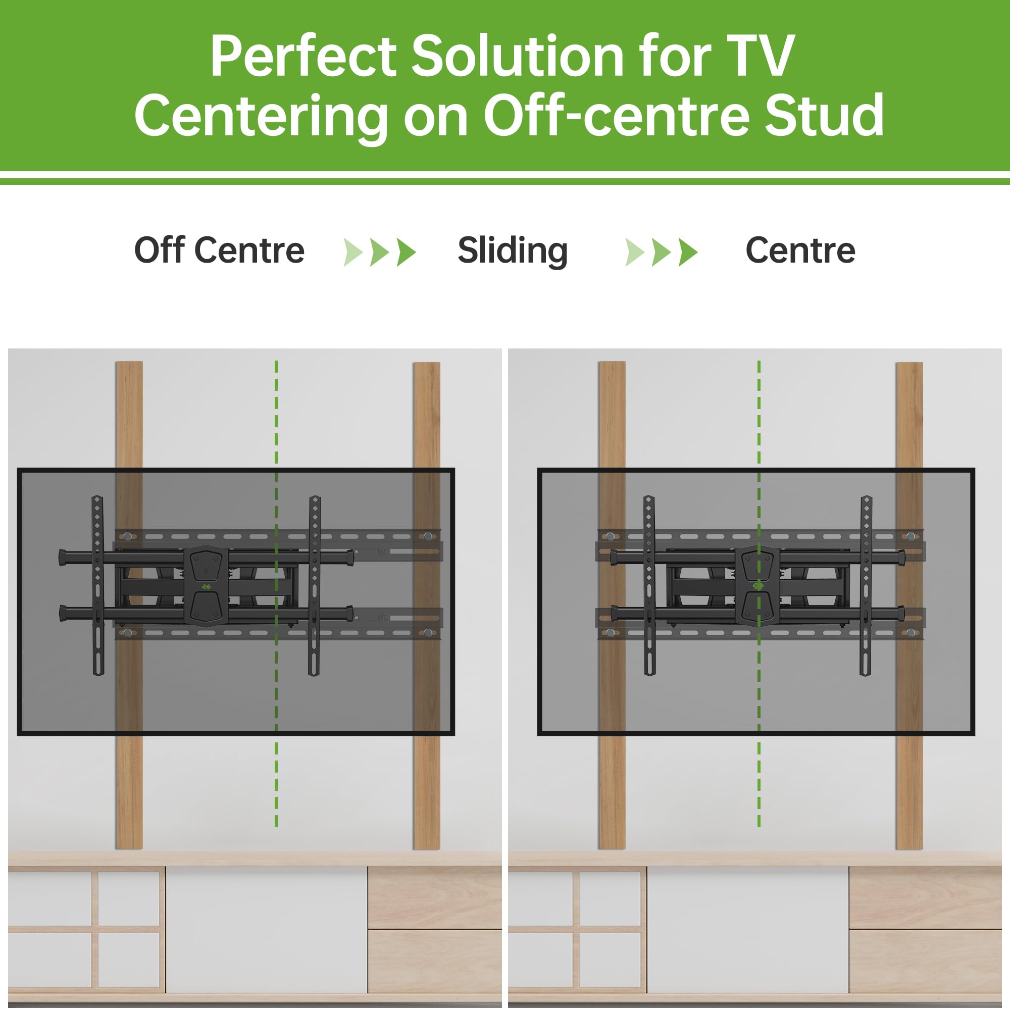 Usx Mount Tv Wall Mount For 50 90 Inch Tvs Up To 154Lbs, Tv Mount Bracket With Fits 16'' 24'' Wood Studs Spacing, And Easy For T