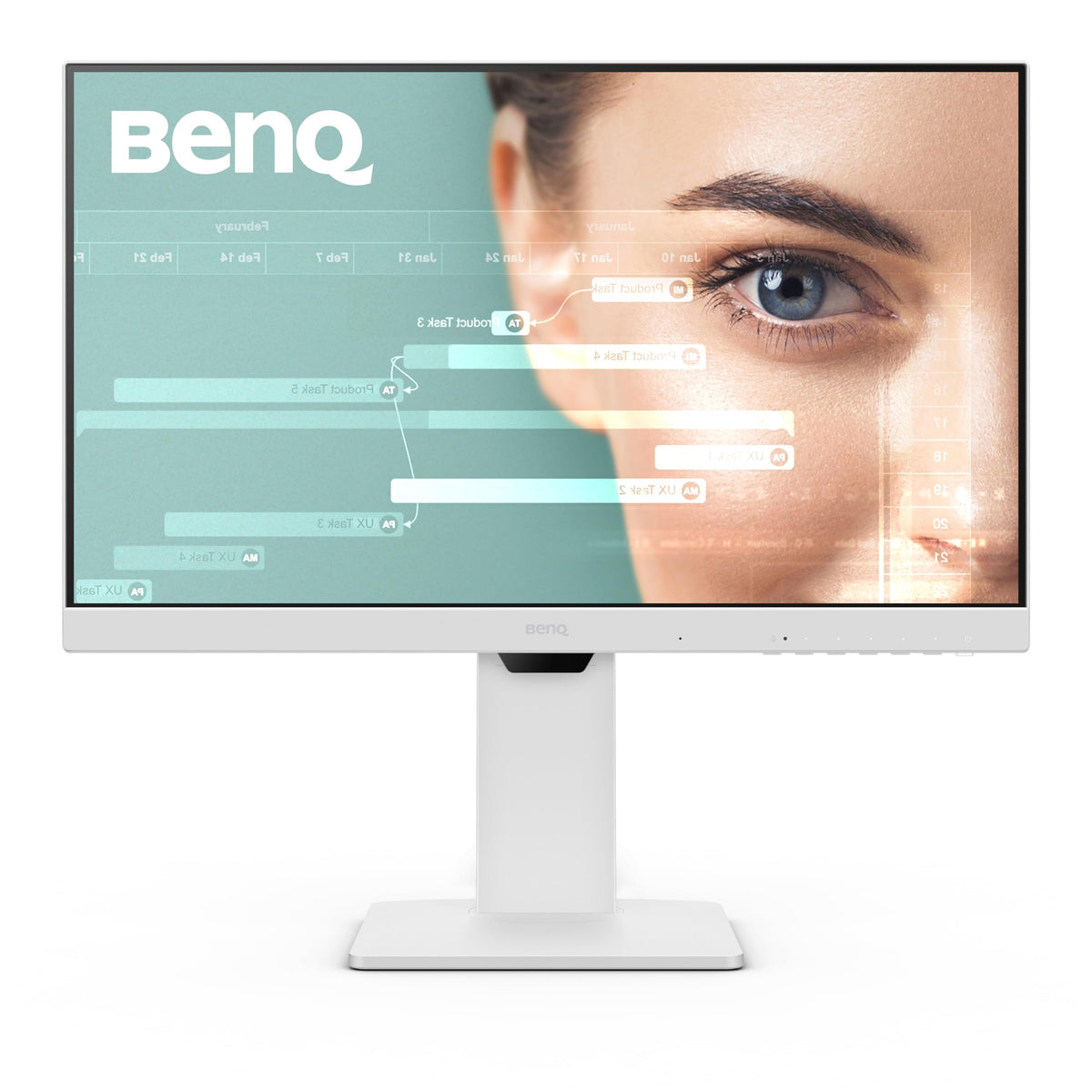 Benq Gw2486Tc Office Usb Hub Monitor 24'' 1080P | Coding Mode | Ips | Eye Care Tech | Adaptive Brightness | Height Adjustable |