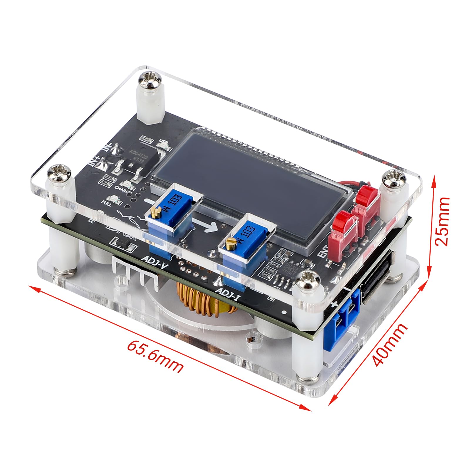Drok Dc Adjustable Buck Converter 2Pcs, 24V To 12V Step Down Converter Voltage Regulator 6V 32V To 1.5 32V 5V 5A Lcd Power Suppl