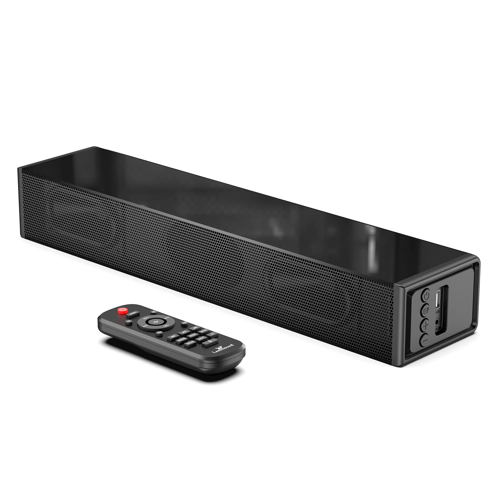 Larksound Small Sound Bar For Tv, Pc, Gaming, Surround Sound System, Mini Tv Speaker Soundbar With Bluetooth/Hdmi Arc/Optical/Au
