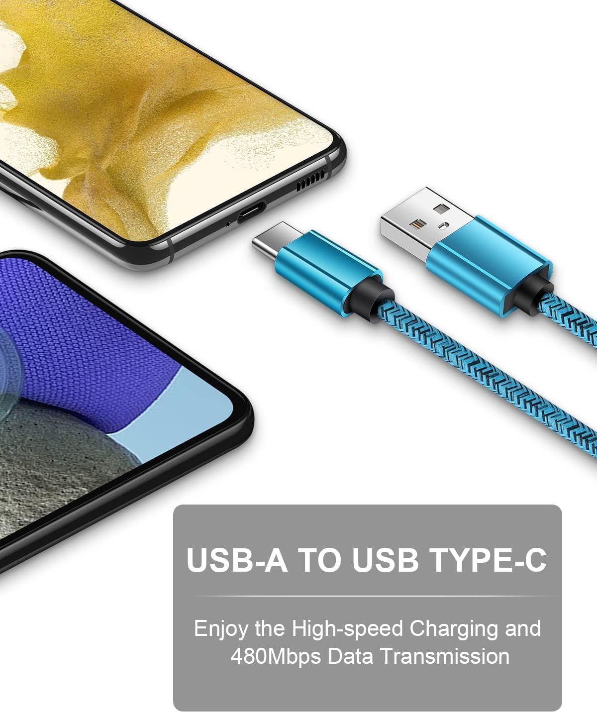 Iphone 16 Pro Max 15/15 Pro/15 Pro Max/15 Plus Usb Type C Cable [4Pack/3Ft] For Android, Google Pixel 9 Pro Xl 8 7 6 Pro 6A, Samsung Galaxy S24 S23 Ulra/S22/S22+, Usbc Fast Charging