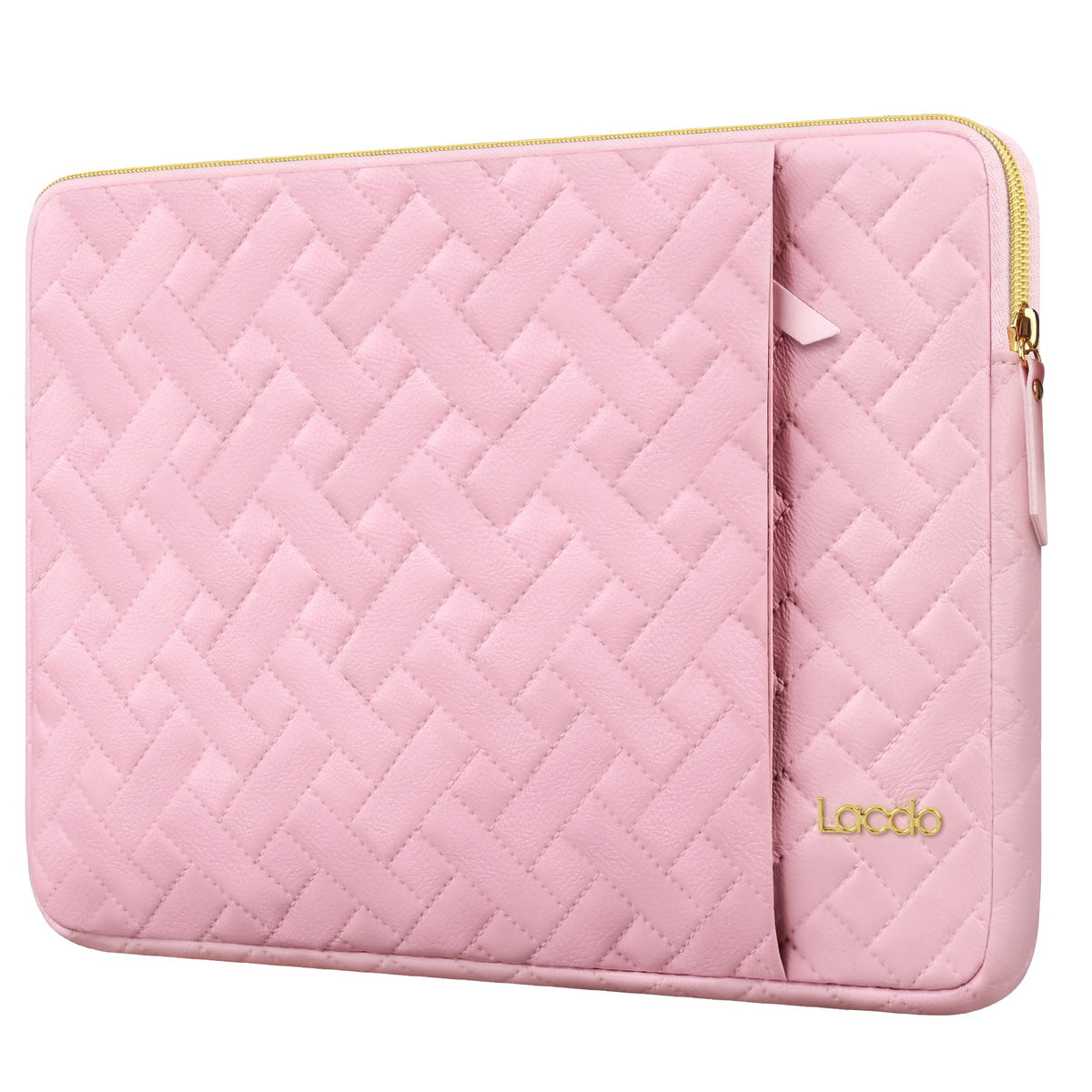 Lacdo 15-15.6 Inch Laptop Sleeve Case for Acer HP Lenovo Dell ASUS Laptop, Acer Aspire 15, HP Pavilion/Envy 15, Dell Latitude 15, Lenovo ThinkPad/IdeaPad 15, ASUS Zenbook/Vivobook Computer Bag, Pink