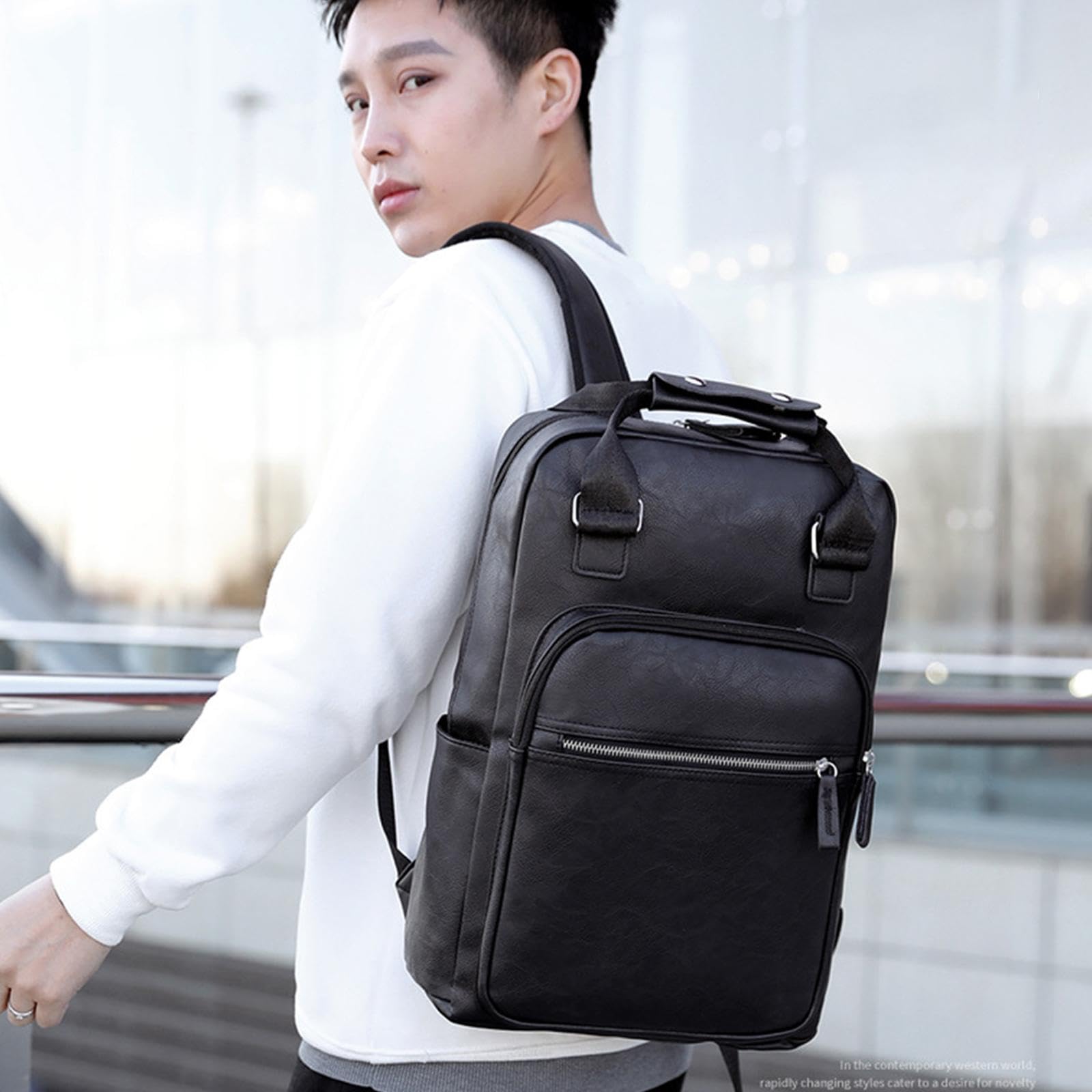 Zoomella Drum Sticks Bag Large Capacity Handbag Men Fashion Backpack Drum Accessories Black